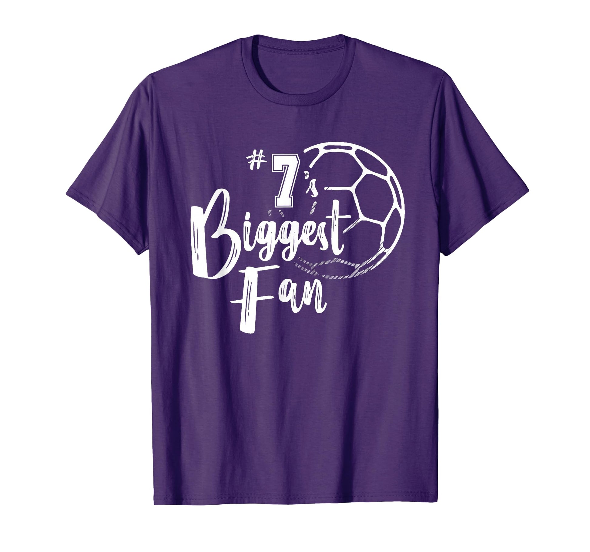 Number 7S Biggest Fan Soccer Player T-Shirt - Novelty Apparel for Adults - T-Shirt, Sweatshirt, Hoodie