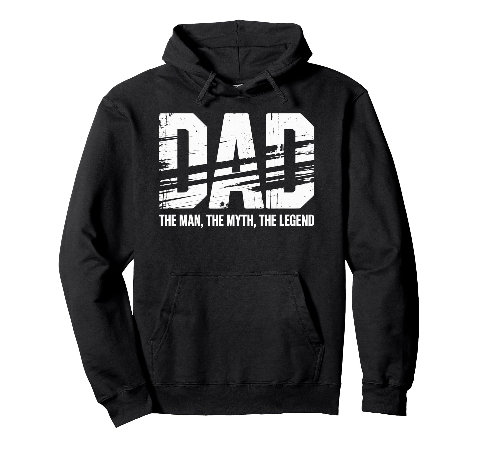 Dad Myth Legend Text Hoodie - Graphic Print Men Women - T-Shirt, Sweatshirt, Hoodie