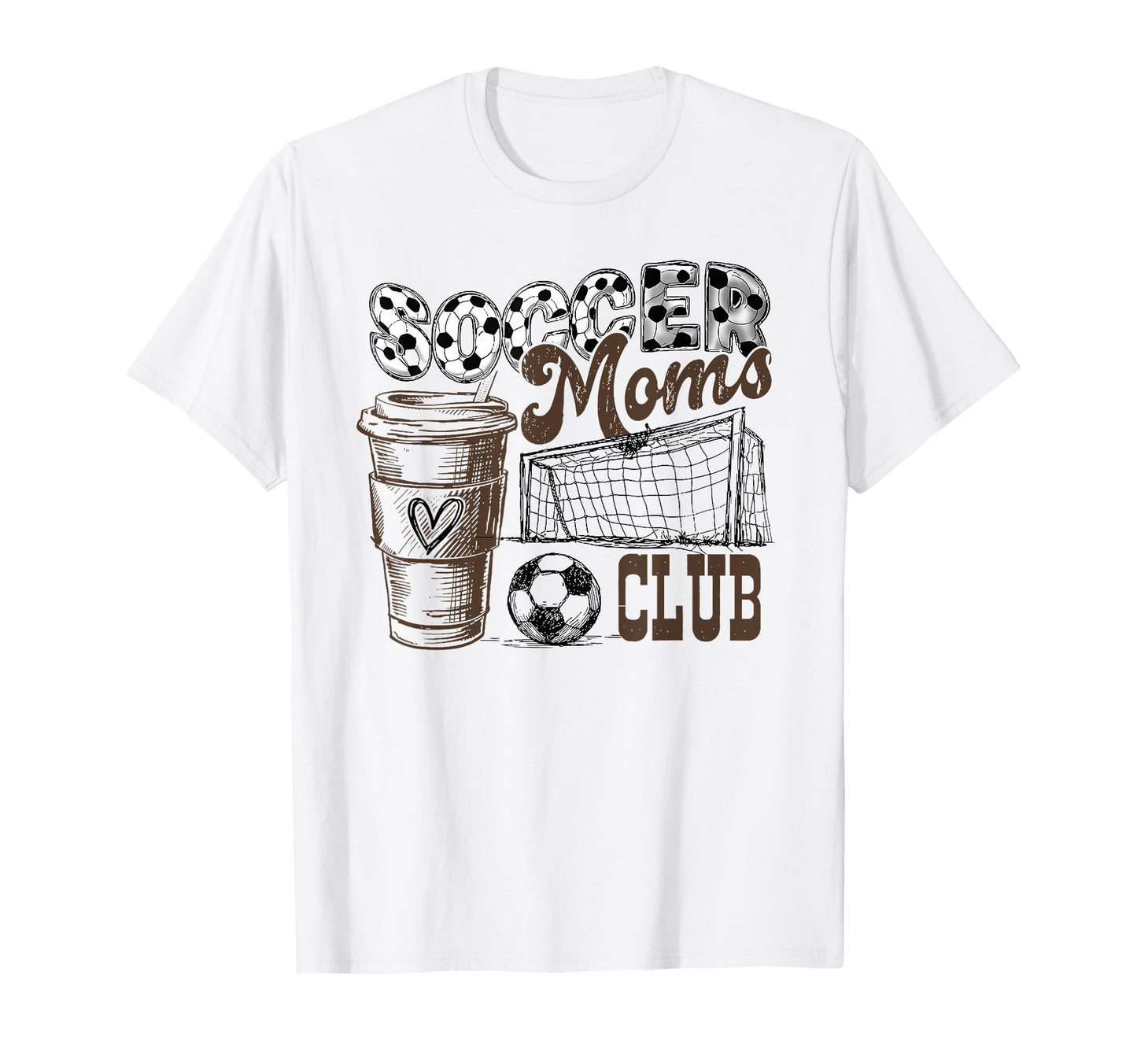Soccer Moms Club Football Happy Game T-Shirt - Minimalist Print for Adults - T-Shirt, Sweatshirt, Hoodie