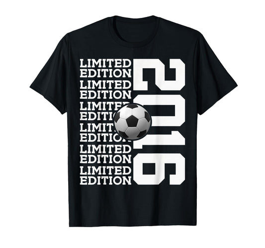 2016 Soccer 10Th Birthday T-Shirt - Graphic Print for Adults - T-Shirt, Sweatshirt, Hoodie
