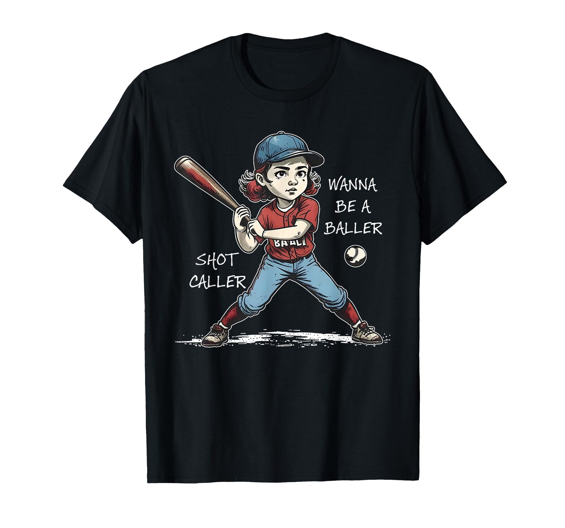 Wanna Be Baller Shot Caller Game Day T-Shirt - Streetwear Style Men Women - T-Shirt, Sweatshirt, Hoodie