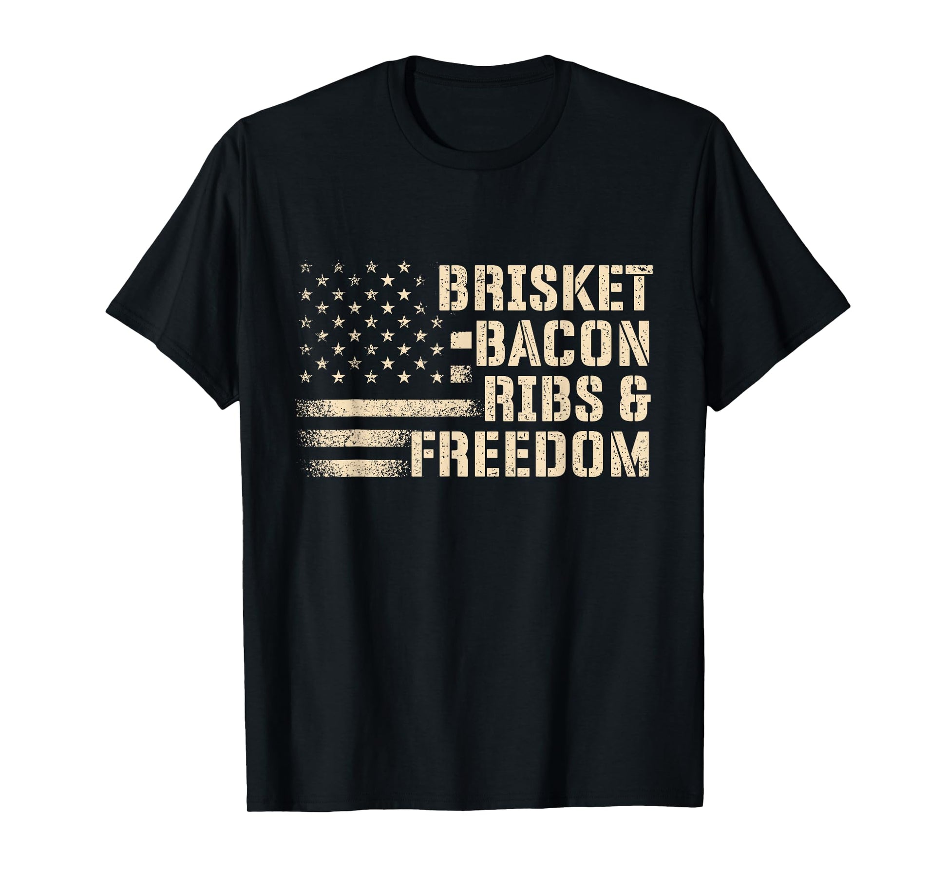 Brisket Bacon Ribs Freedom Bbq Lover T-Shirt - Fun Novelty Design Unisex - T-Shirt, Sweatshirt, Hoodie