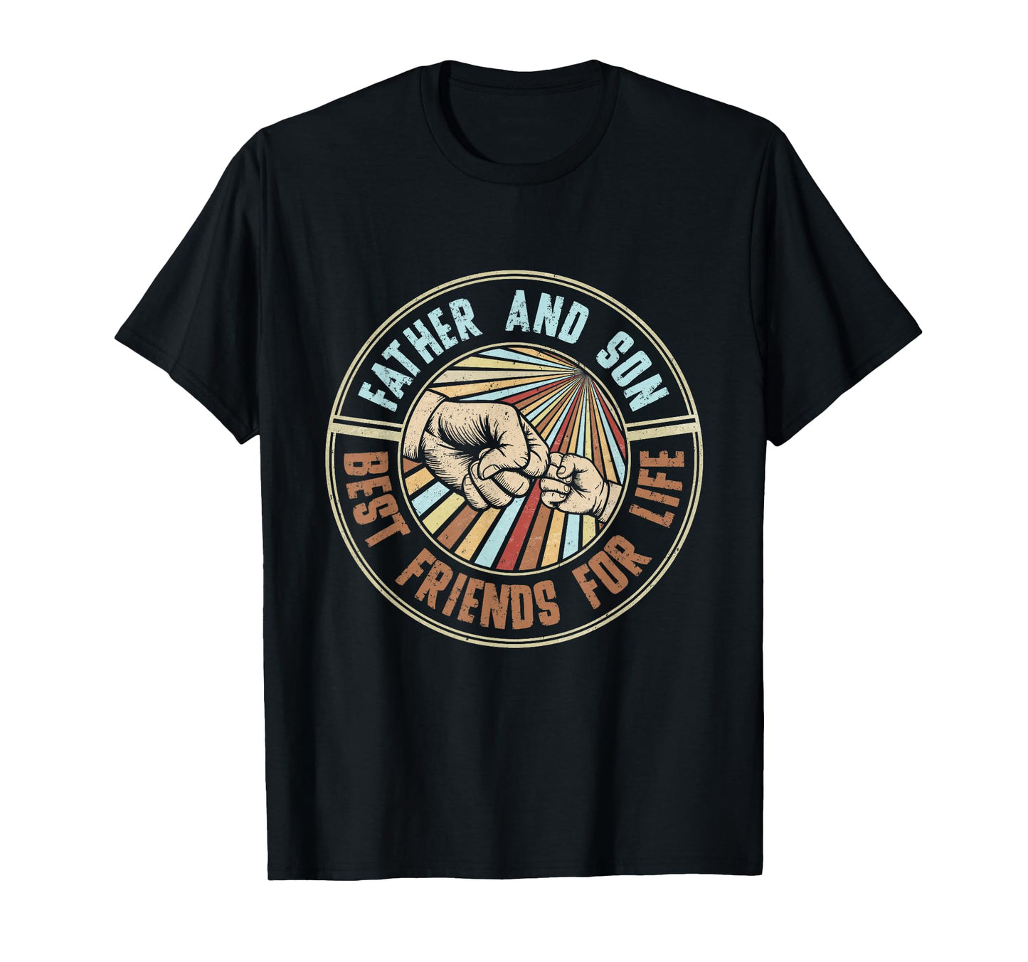 Happy Fathers Day Father And Son T-Shirt - Fun Novelty Design for Adults - T-Shirt, Sweatshirt, Hoodie