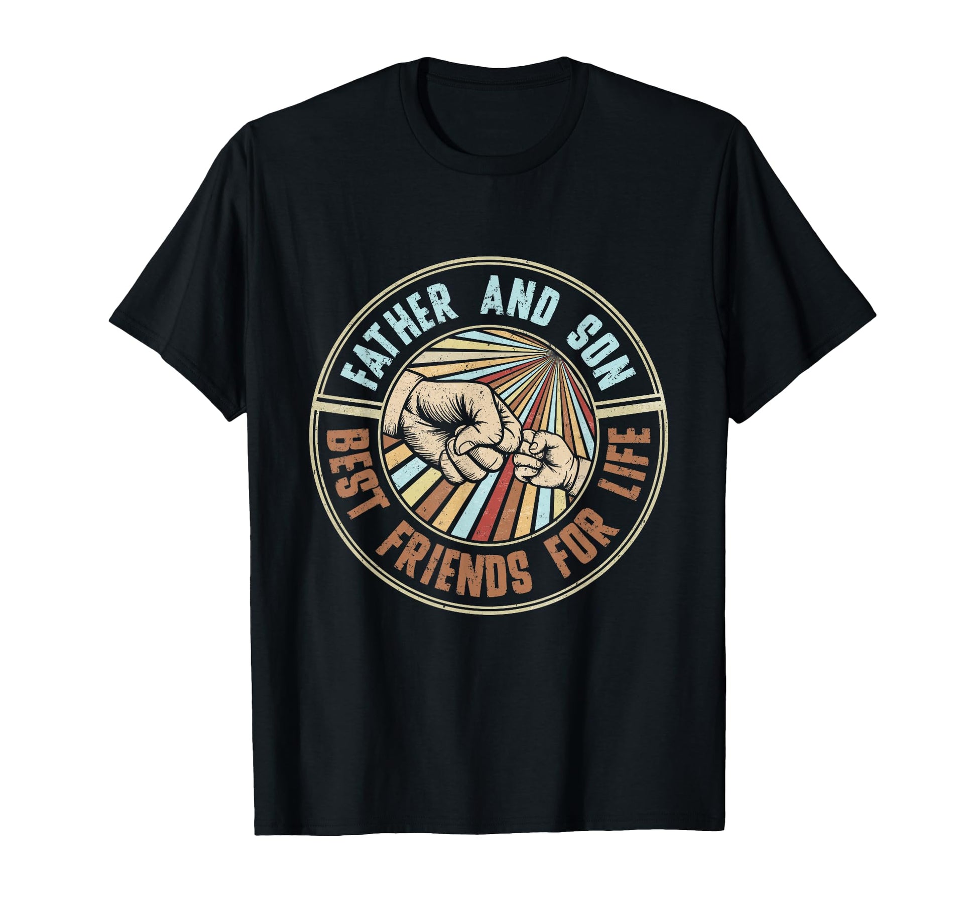 Happy Fathers Day Father And Son T-Shirt - Fun Novelty Design for Adults - T-Shirt, Sweatshirt, Hoodie