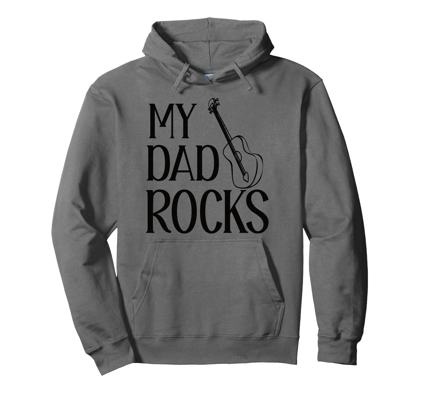 My Dad Rocks Daddy Pa Fathers Day Best Hoodie - Trendy Graphic for Adults - T-Shirt, Sweatshirt, Hoodie