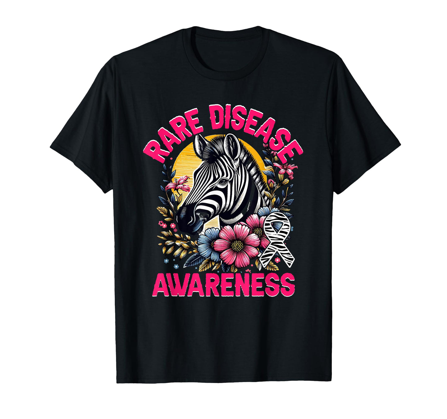 Zebra Strong Rare Disease Awareness T-Shirt - Trendy Graphic for Adults - T-Shirt, Sweatshirt, Hoodie