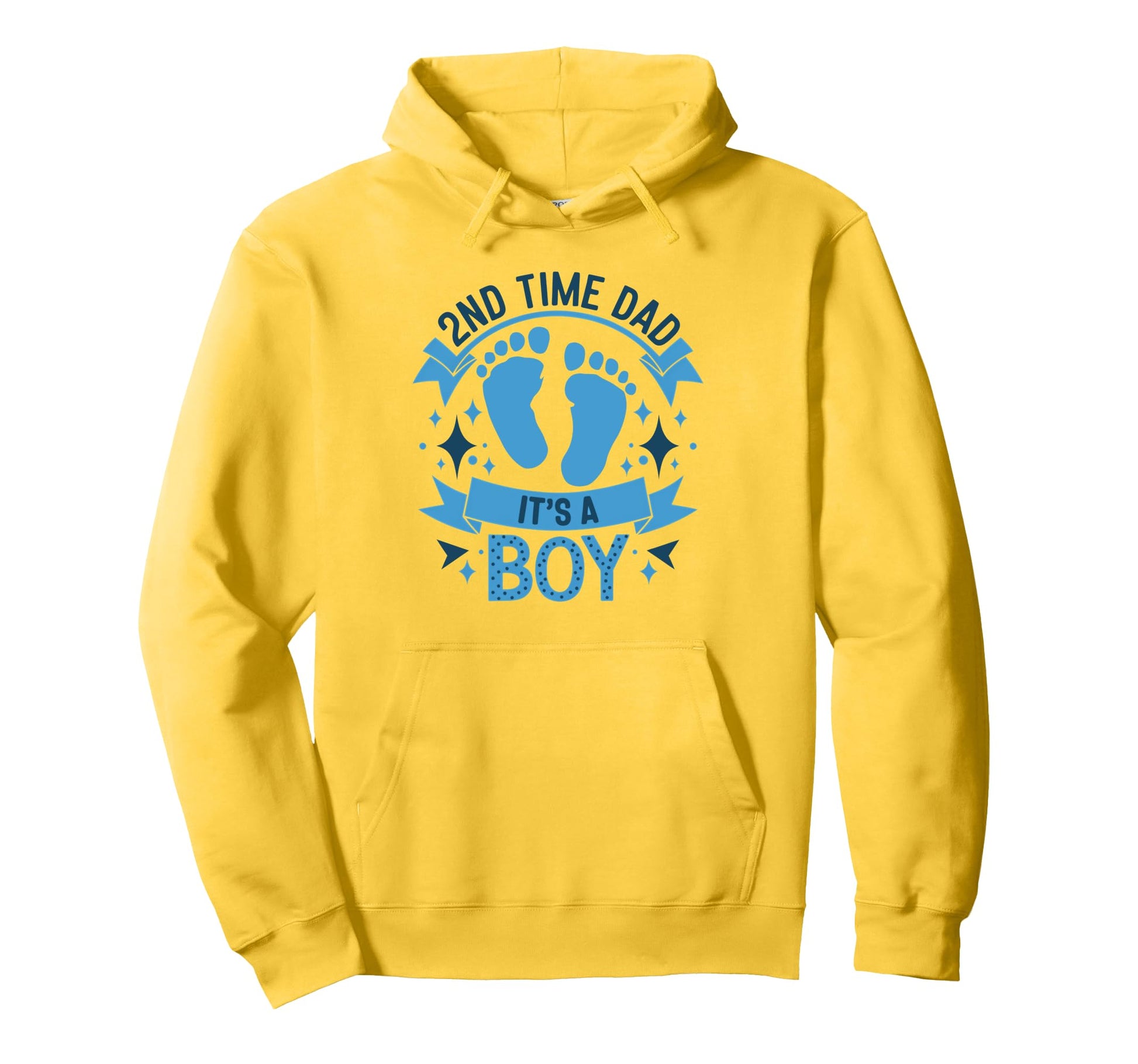 Proud 2Nd Time Dad Its Announcement Hoodie - Streetwear Style for Adults - T-Shirt, Sweatshirt, Hoodie