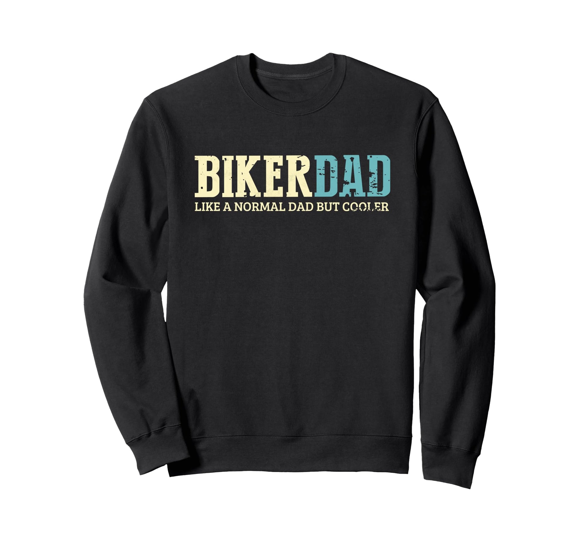 Biker Dad Cooler Fun Bike Daddy Sweatshirt - Custom Art Print for Adults - T-Shirt, Sweatshirt, Hoodie
