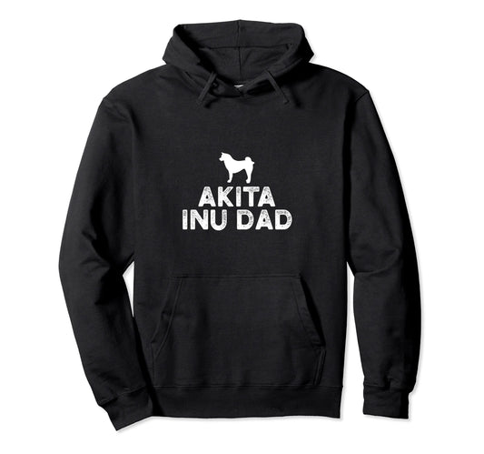 Akita Inu Dad Dog Dog Owner Dog Dad Hoodie - Graphic Print Unisex - T-Shirt, Sweatshirt, Hoodie