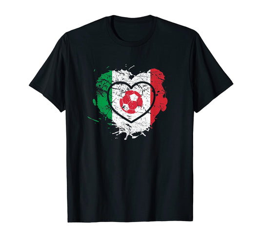 Azzurri I Love Soccer And Italia T-Shirt - Fun Novelty Design Unisex - T-Shirt, Sweatshirt, Hoodie