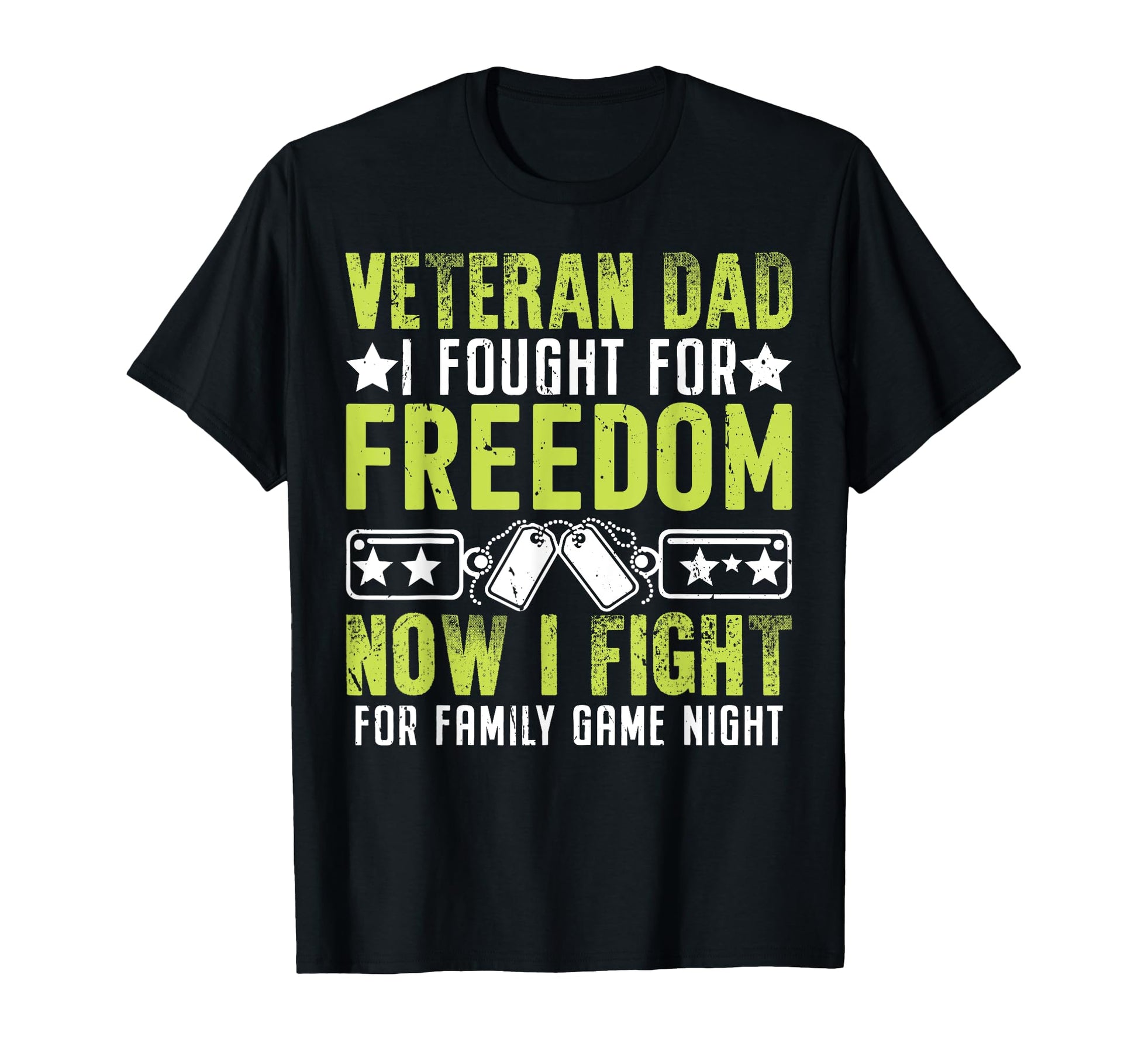 Now I Fight Family Game Night Veteran Dad T-Shirt - Minimalist Print Unisex - T-Shirt, Sweatshirt, Hoodie