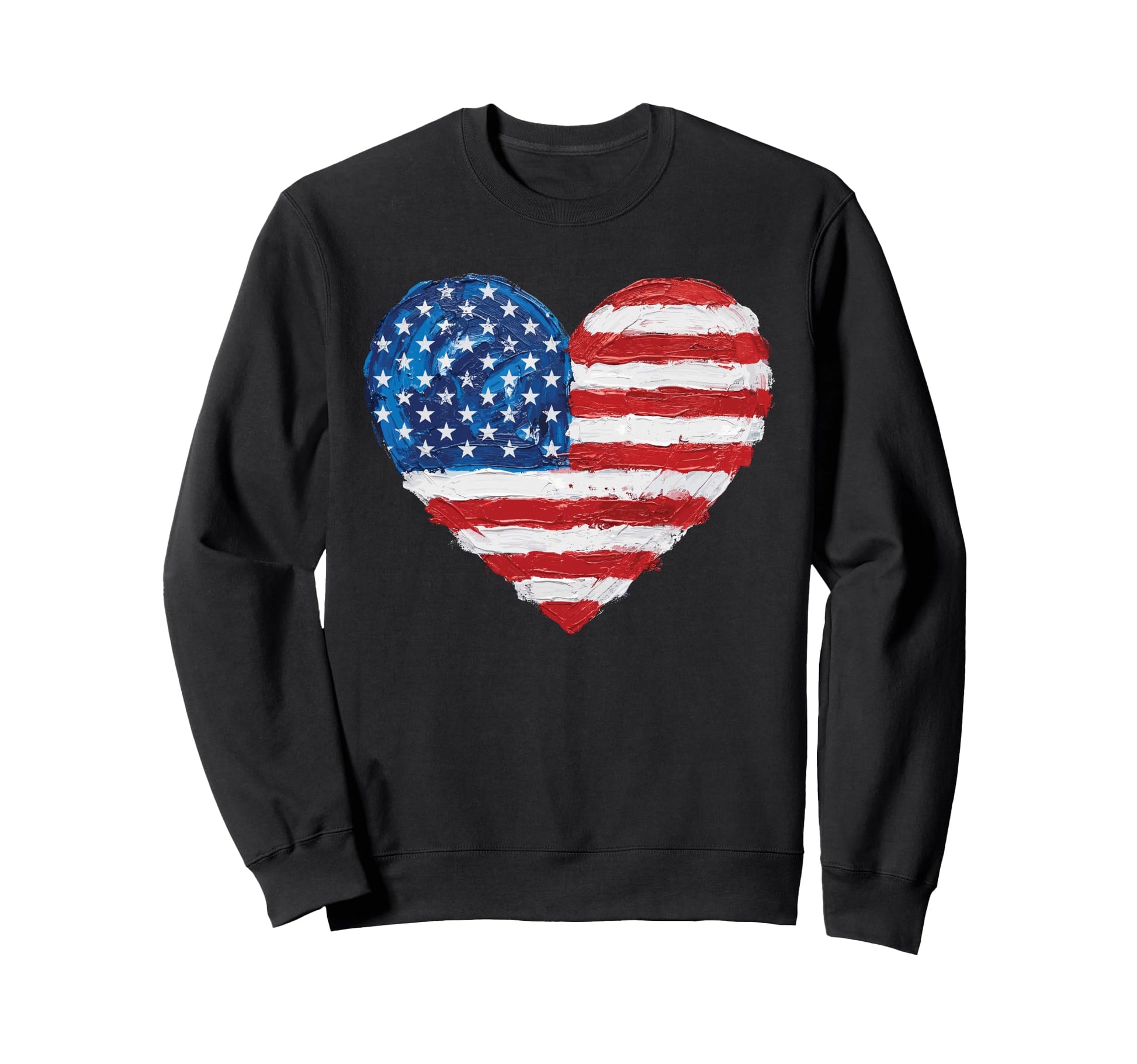 Usa Heart Supporter Flag Soccer Sweatshirt - Fun Novelty Design Unisex - T-Shirt, Sweatshirt, Hoodie