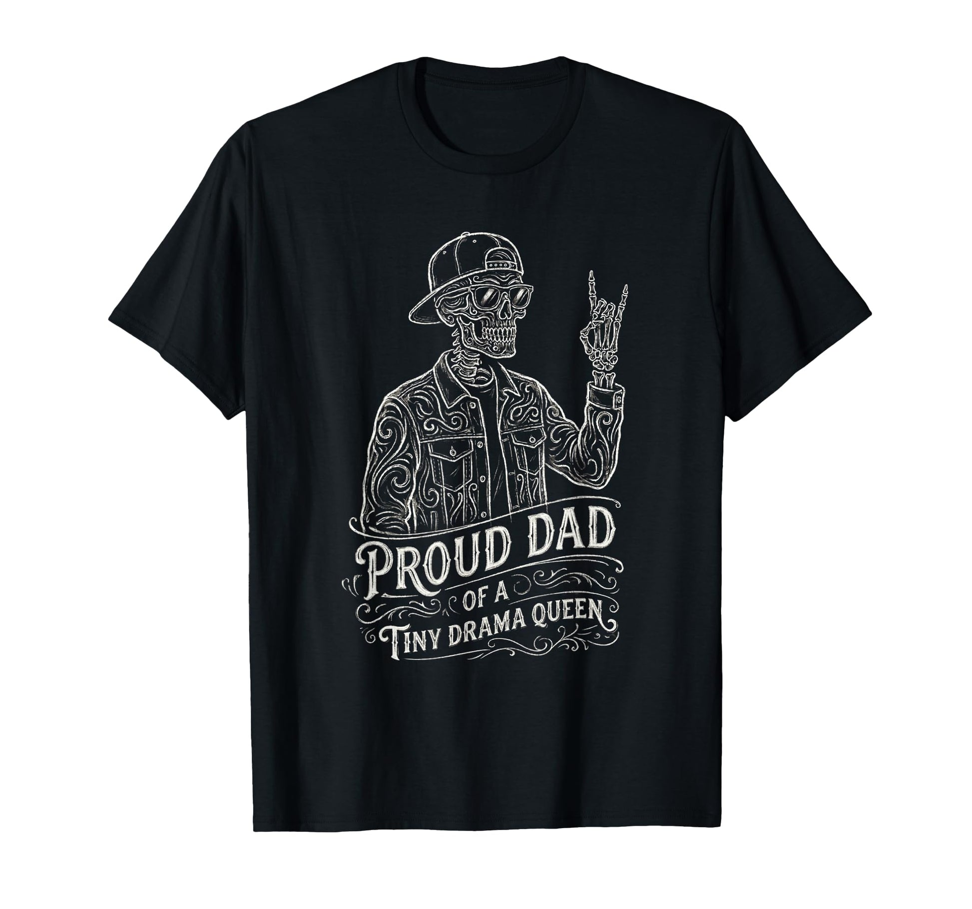 Skeleton Dad Daughter Matching Funny Dad T-Shirt - Unique Graphic Unisex - T-Shirt, Sweatshirt, Hoodie