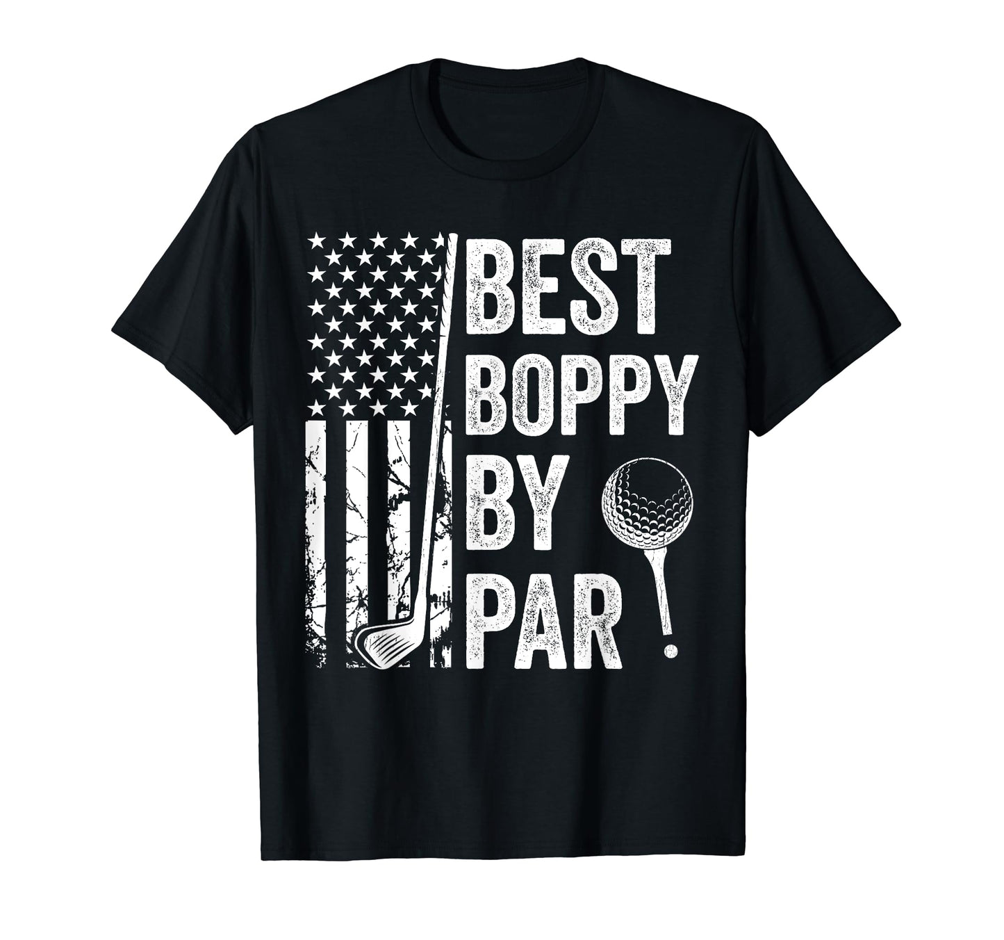 Best Boppy Par Usa Flag Golf Fathers T-Shirt - Custom Art Print Men Women - T-Shirt, Sweatshirt, Hoodie