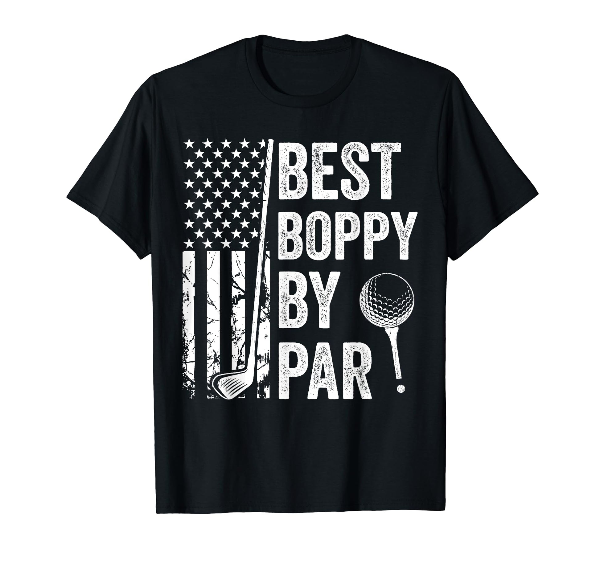 Best Boppy Par Usa Flag Golf Fathers T-Shirt - Custom Art Print Men Women - T-Shirt, Sweatshirt, Hoodie