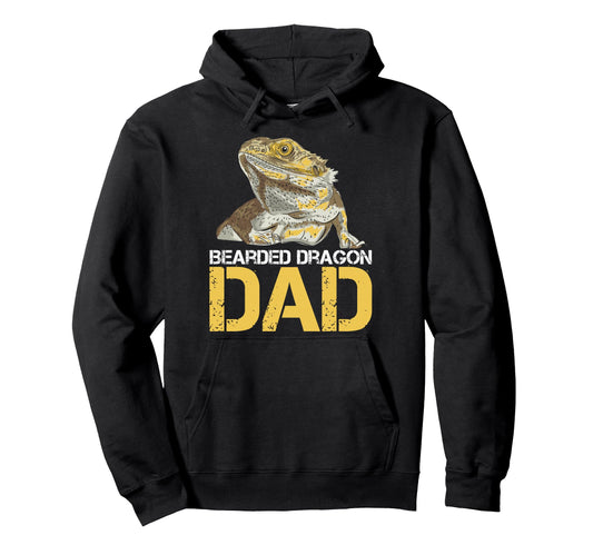 Bearded Dragon Dad Daddy Father Hoodie - Aesthetic Graphic Unisex - T-Shirt, Sweatshirt, Hoodie