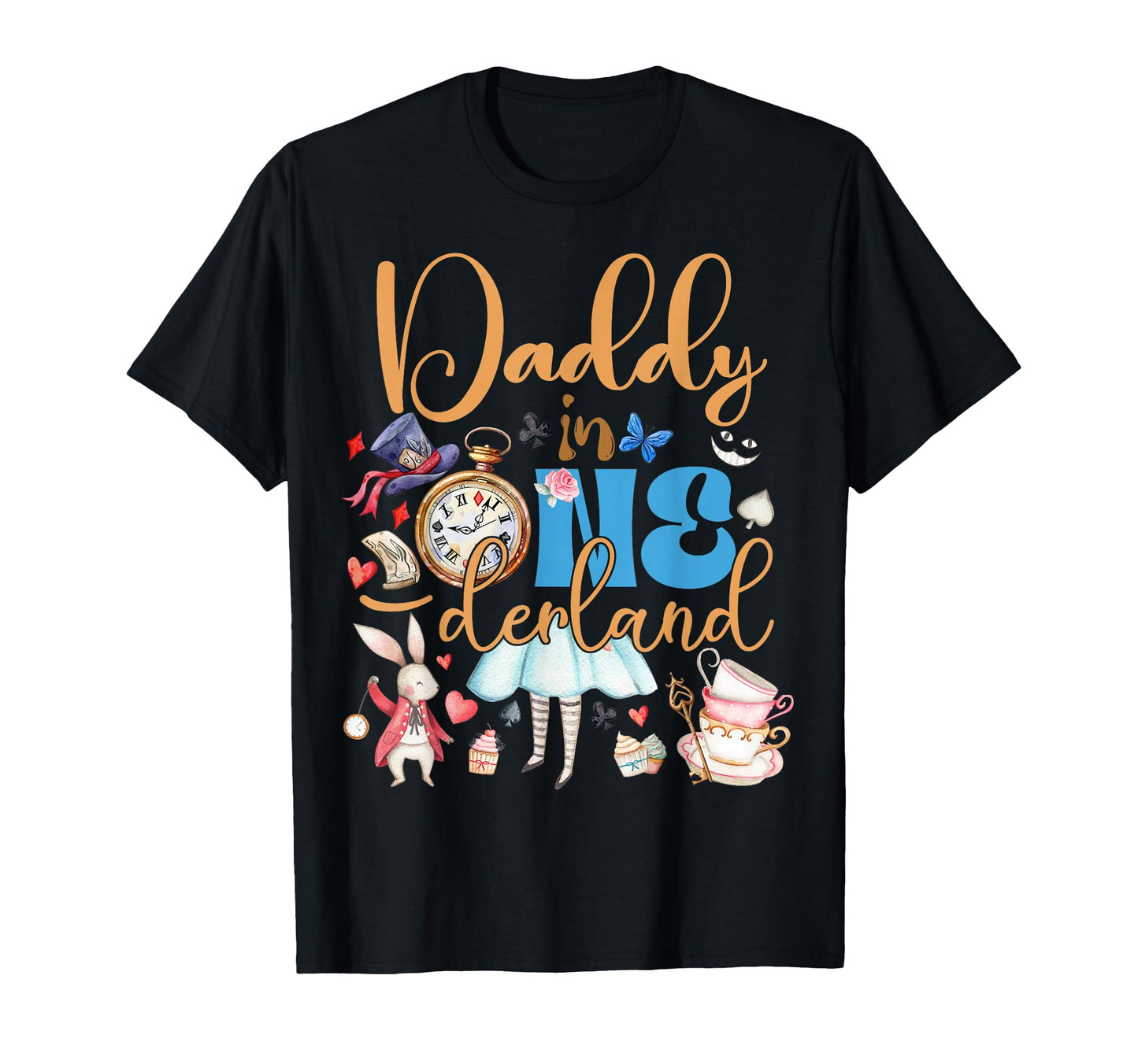 Alice Daddy Onederland Birthday T-Shirt - Aesthetic Graphic Men Women - T-Shirt, Sweatshirt, Hoodie