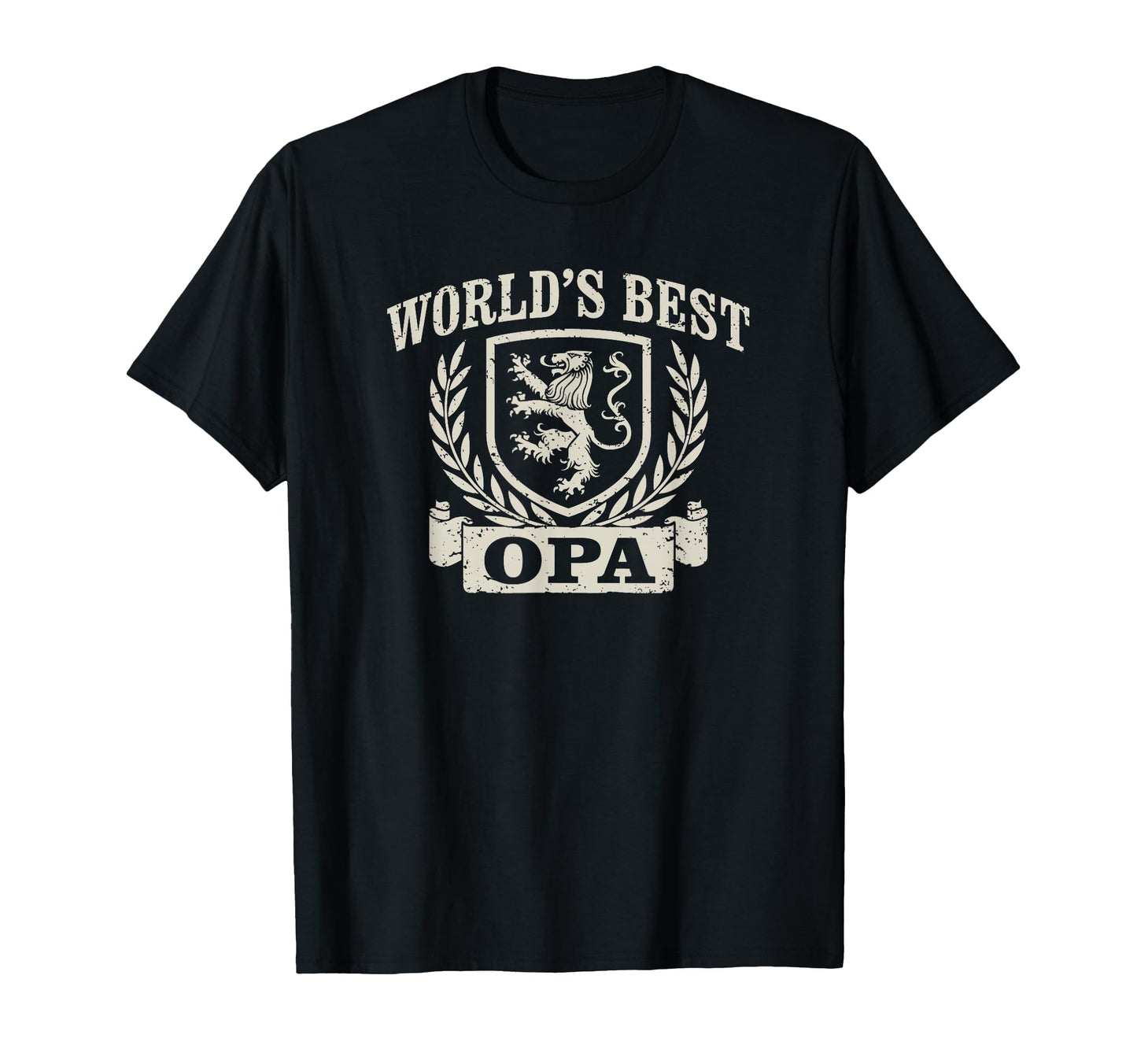 Worlds Best Opa Crest Grandpa T-Shirt - Graphic Print for Adults - T-Shirt, Sweatshirt, Hoodie