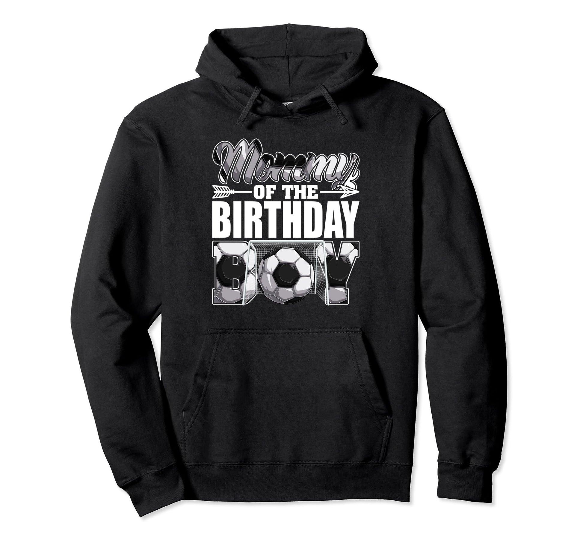 Mommy Birthday Soccer Matching Family Hoodie - Novelty Apparel for Adults - T-Shirt, Sweatshirt, Hoodie