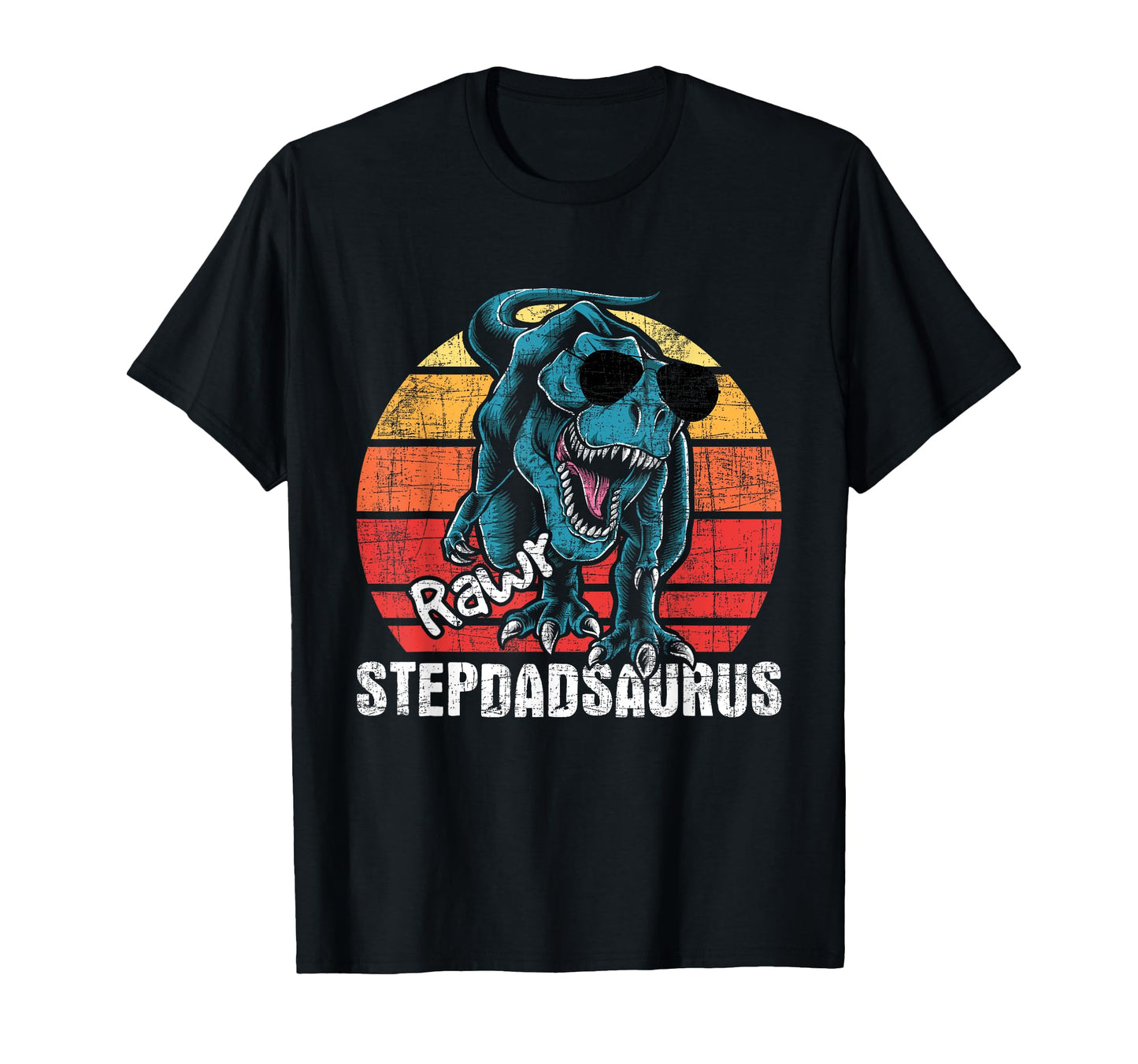 Stepdadsaurus Stepdad Stepfather T-Shirt - Aesthetic Graphic Men Women - T-Shirt, Sweatshirt, Hoodie