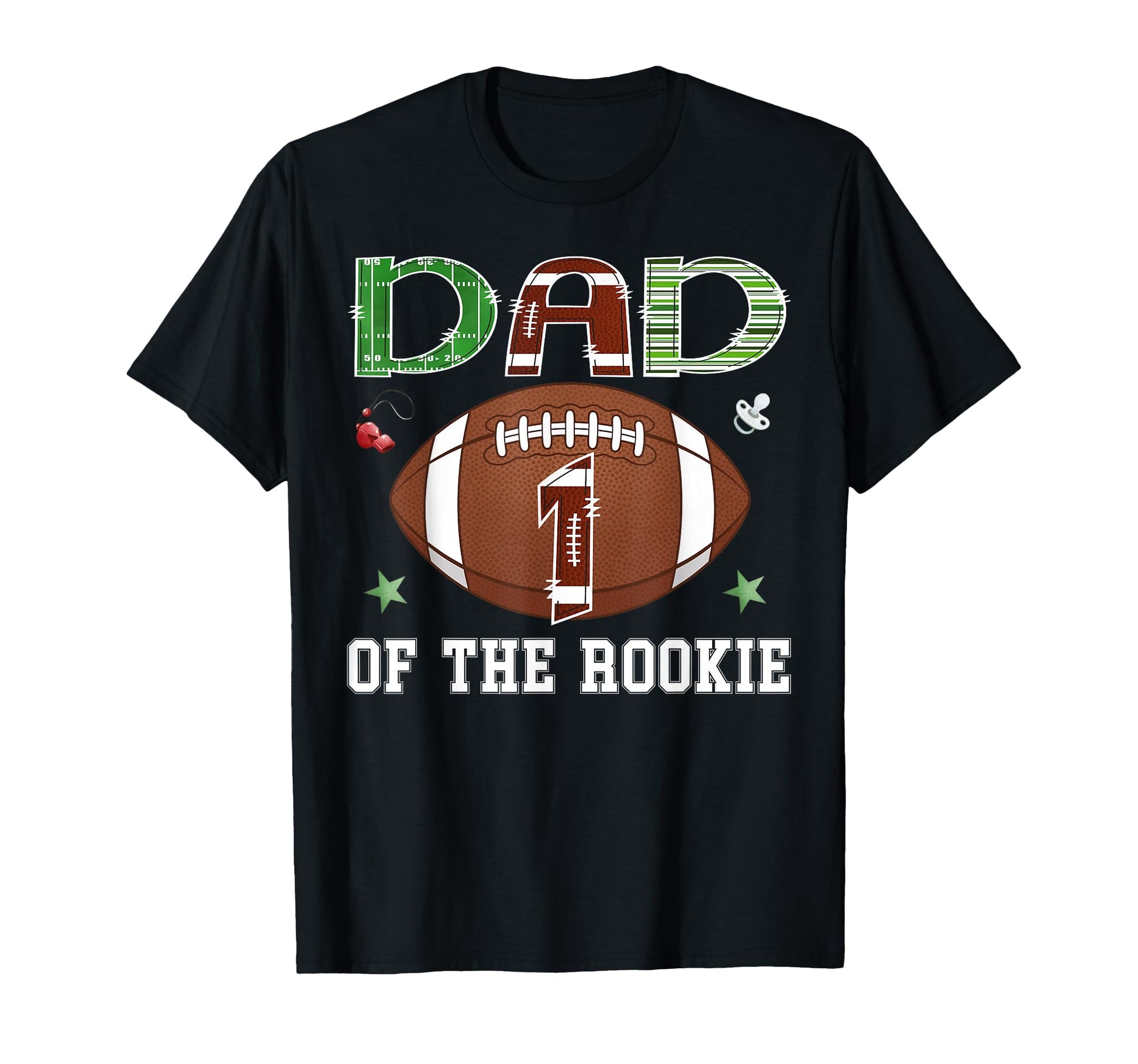 Dad Rookie 1St Birthday Football T-Shirt - Fun Novelty Design for Adults - T-Shirt, Sweatshirt, Hoodie