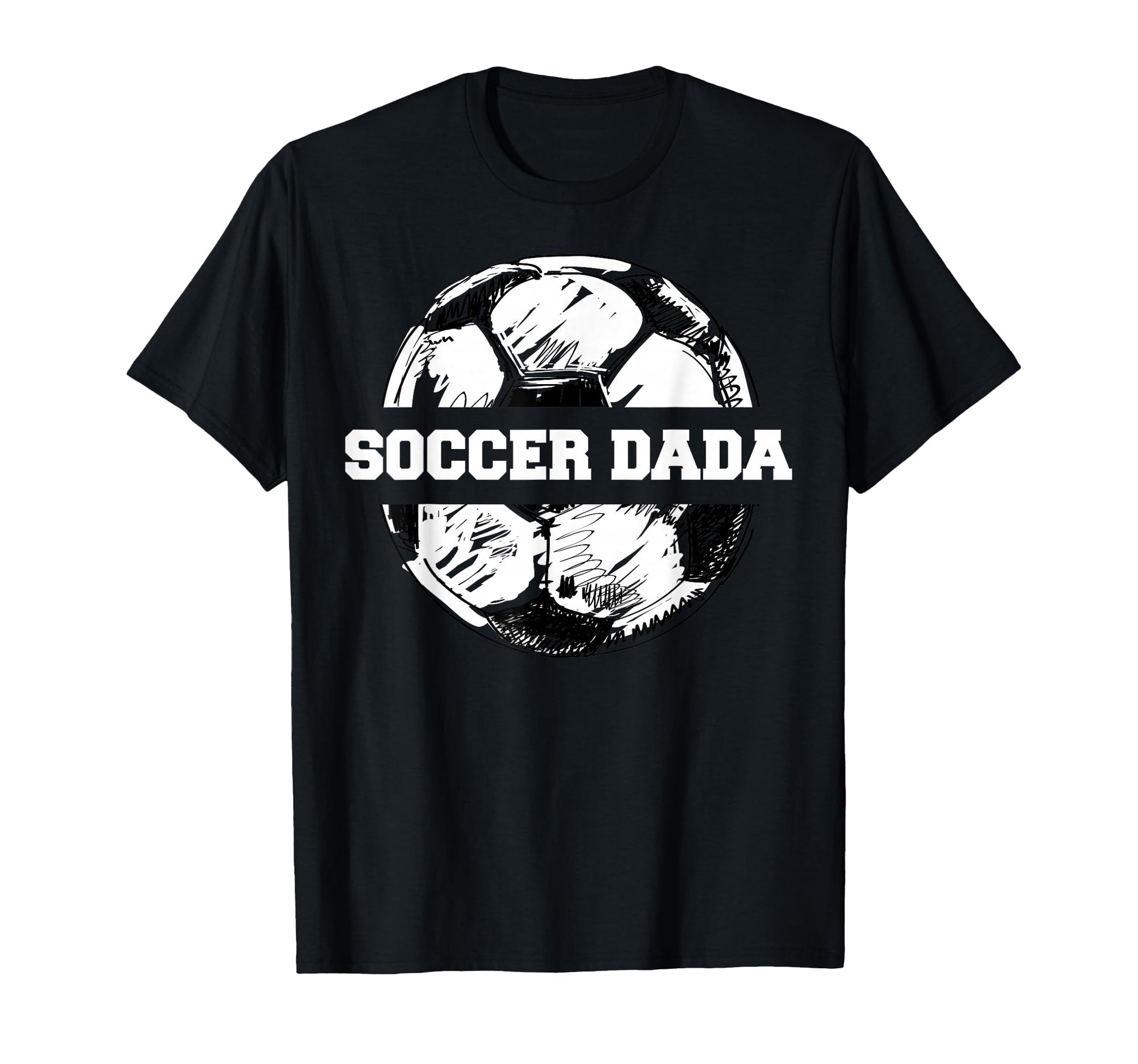 Soccer Dada Soccer Ball Split Funny T-Shirt - Novelty Apparel for Adults - T-Shirt, Sweatshirt, Hoodie