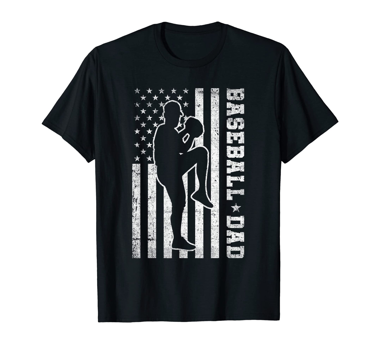 Mens Baseball Dad Usa American Flag T-Shirt - Streetwear Style for Adults - T-Shirt, Sweatshirt, Hoodie