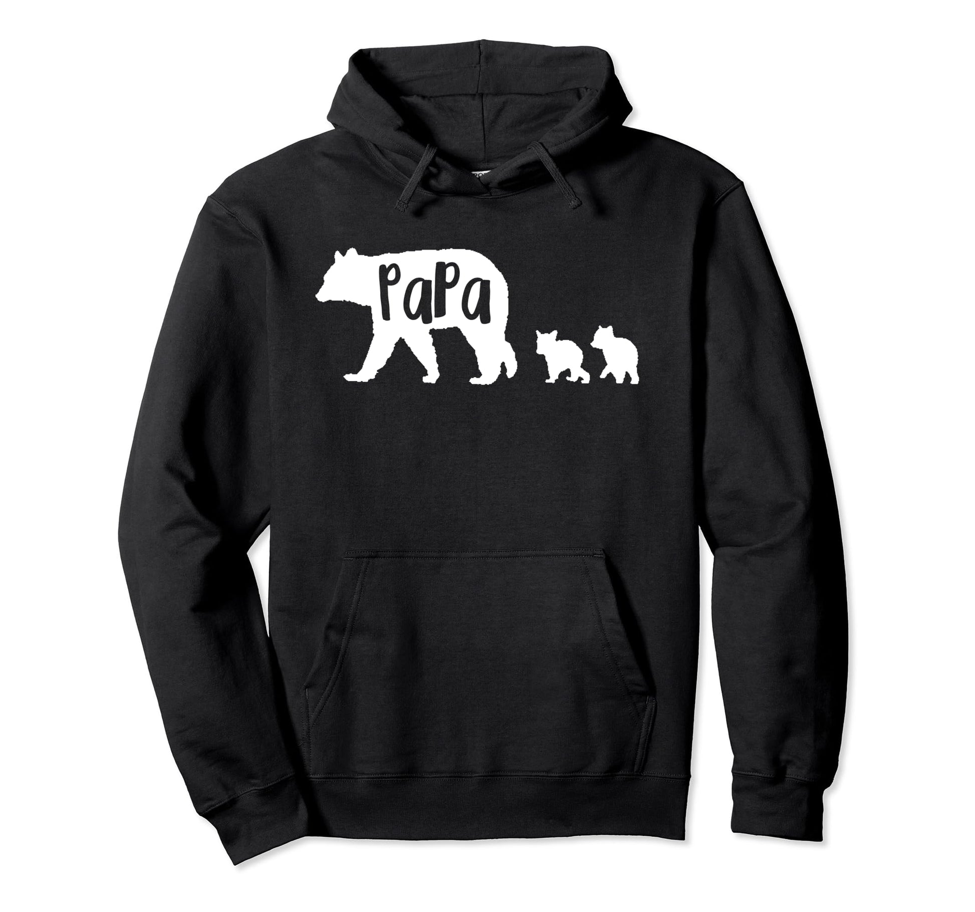 Papa Bear Father 2 Two Cubs Hooded Sweatshirt - Unique Graphic for Adults - T-Shirt, Sweatshirt, Hoodie