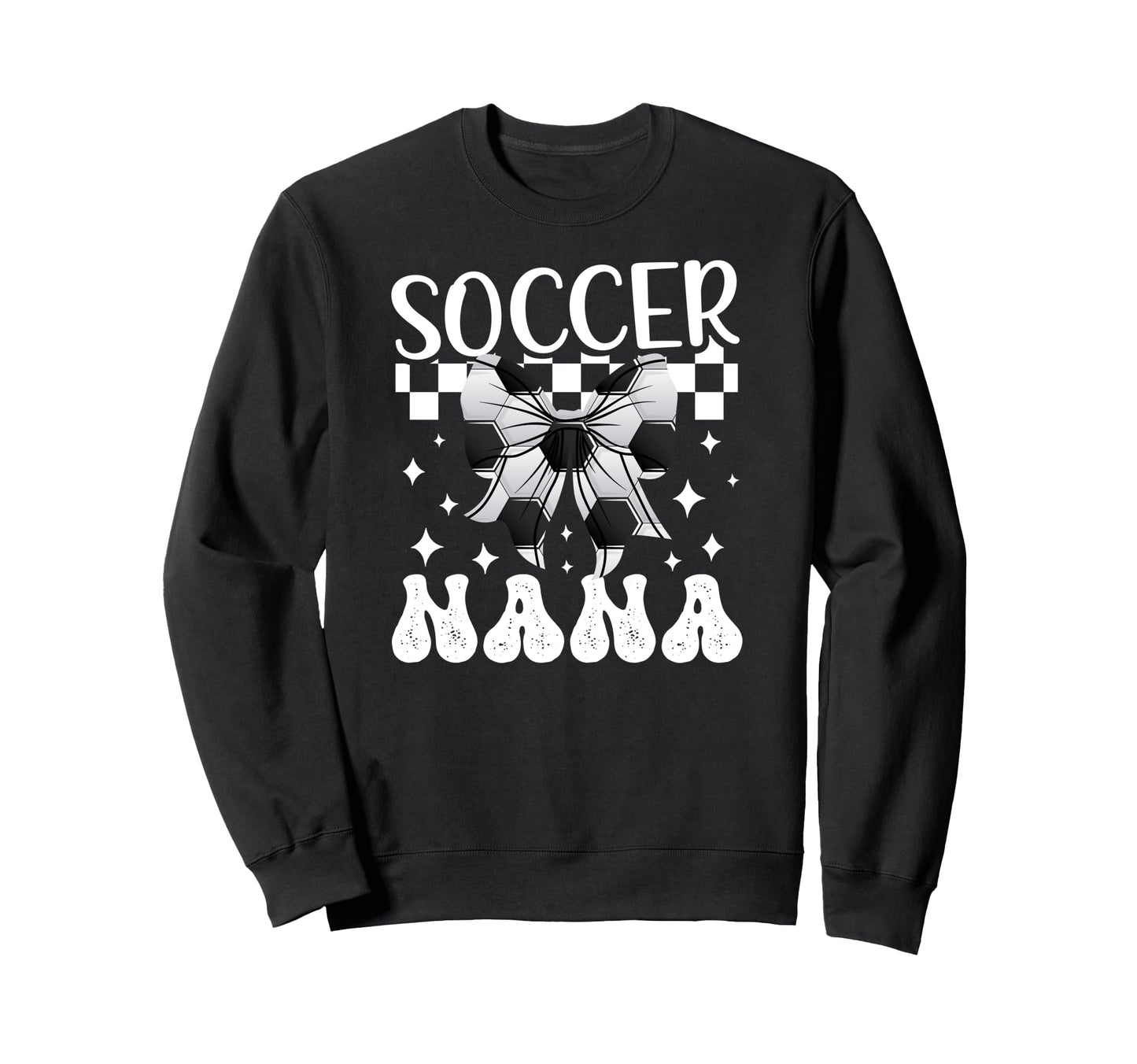 Soccer Nana Coquette Nana Soccer Sweatshirt - Custom Art Print for Adults - T-Shirt, Sweatshirt, Hoodie