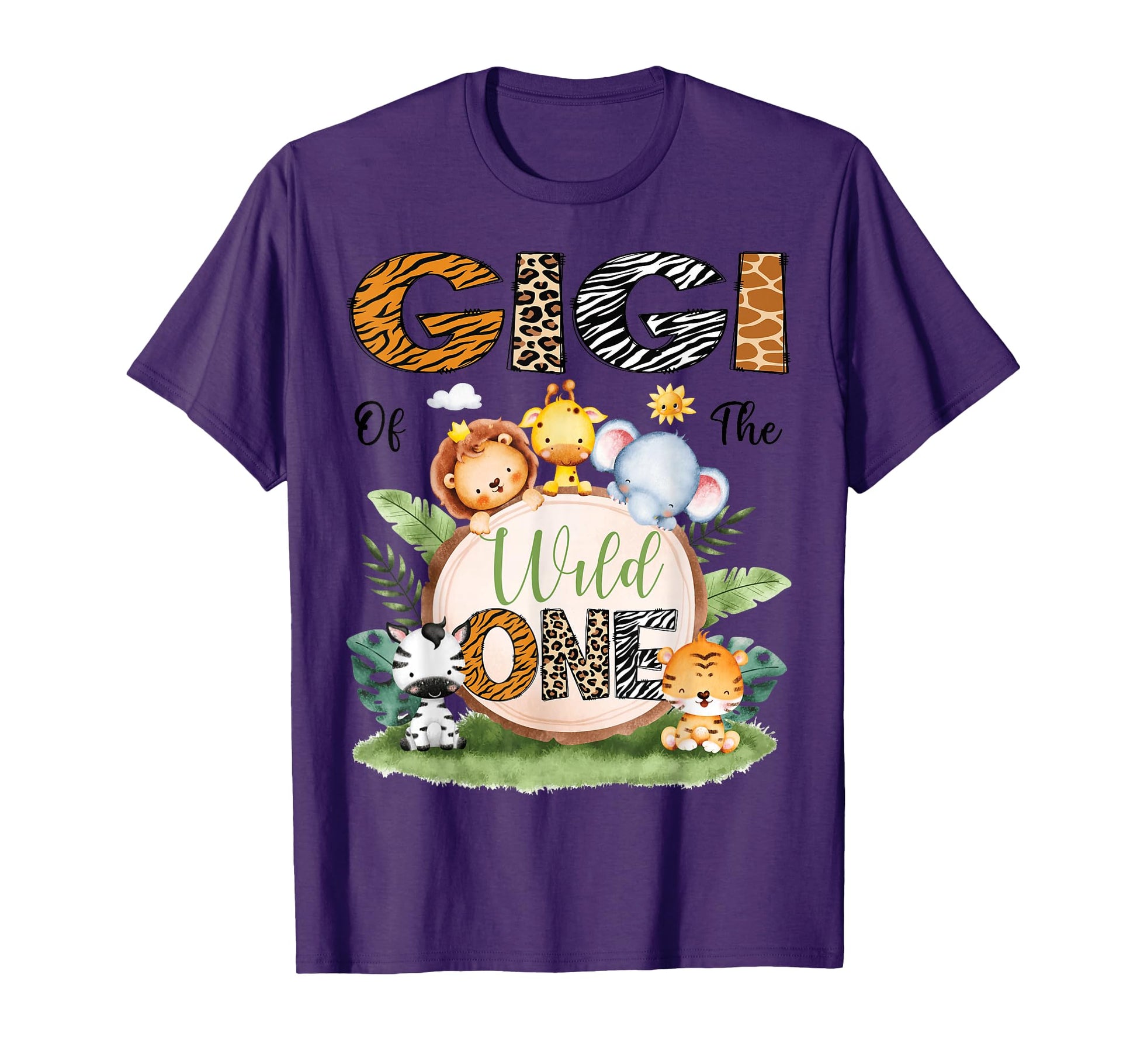 Gigi Wild One Safari Jungle 1St T-Shirt - Novelty Apparel for Adults - T-Shirt, Sweatshirt, Hoodie