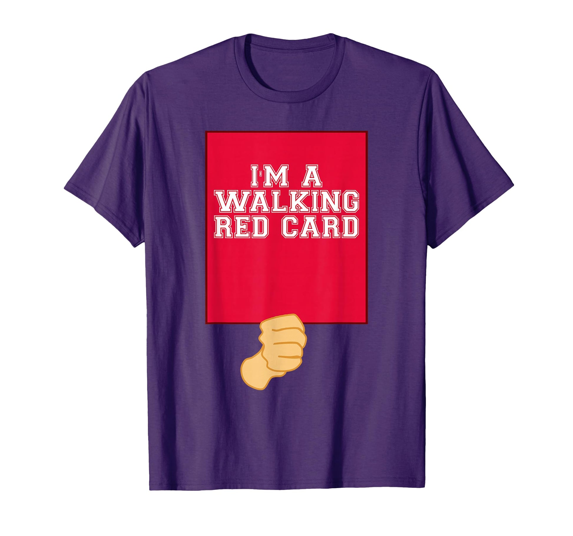 Walking Soccer Red Card T-Shirt - Graphic Print Men Women - T-Shirt, Sweatshirt, Hoodie