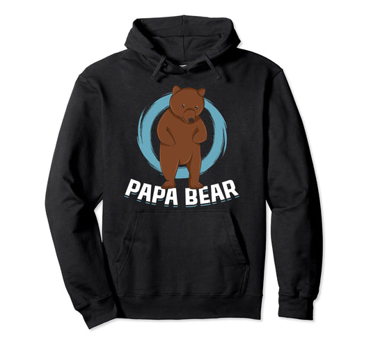 Bear Family Daddy Animal Dad Papa Bear Hoodie - Streetwear Style for Adults - T-Shirt, Sweatshirt, Hoodie