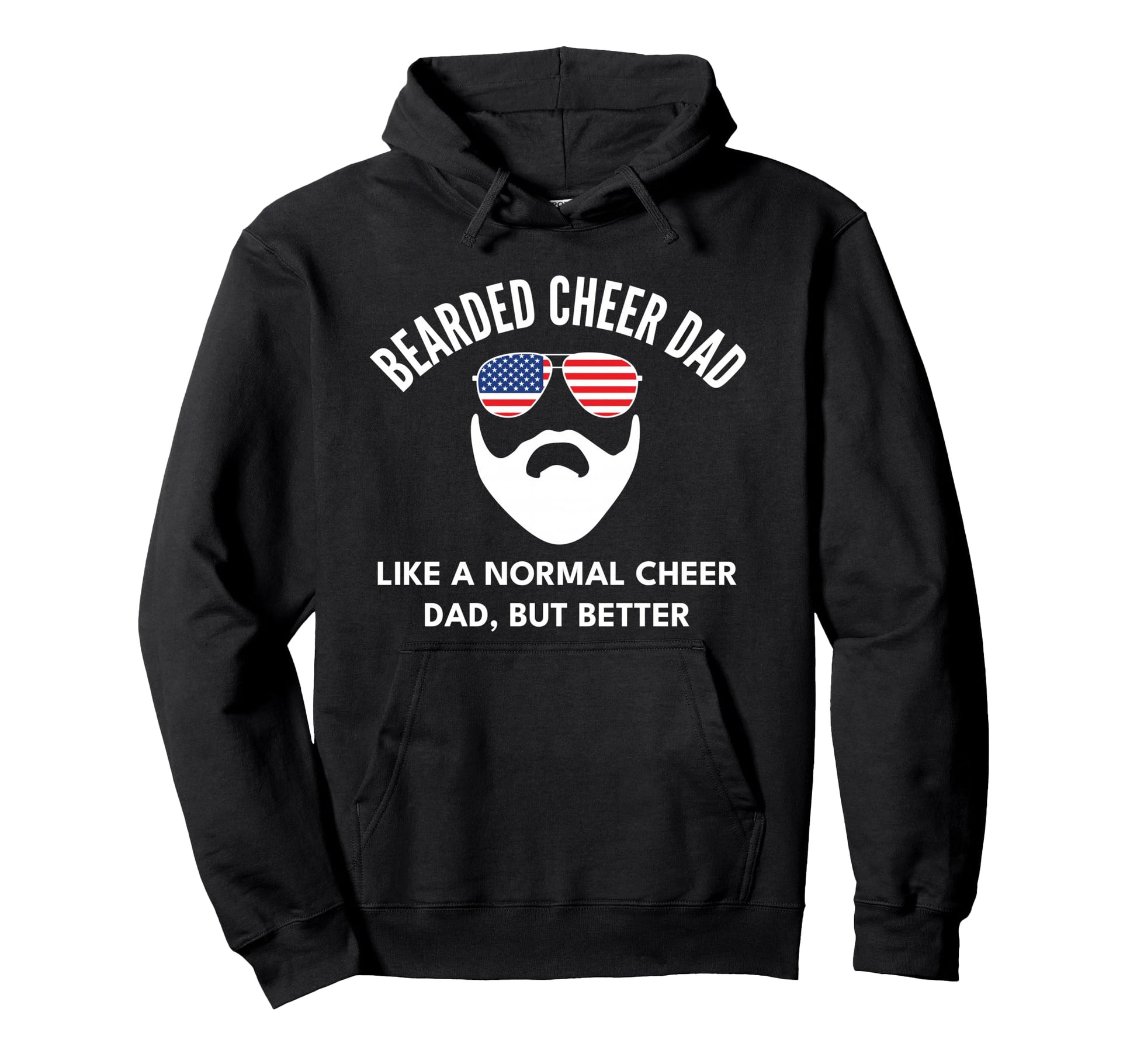 Cheer Dad Bearded Definition Hoodie - Fun Novelty Design for Adults - T-Shirt, Sweatshirt, Hoodie