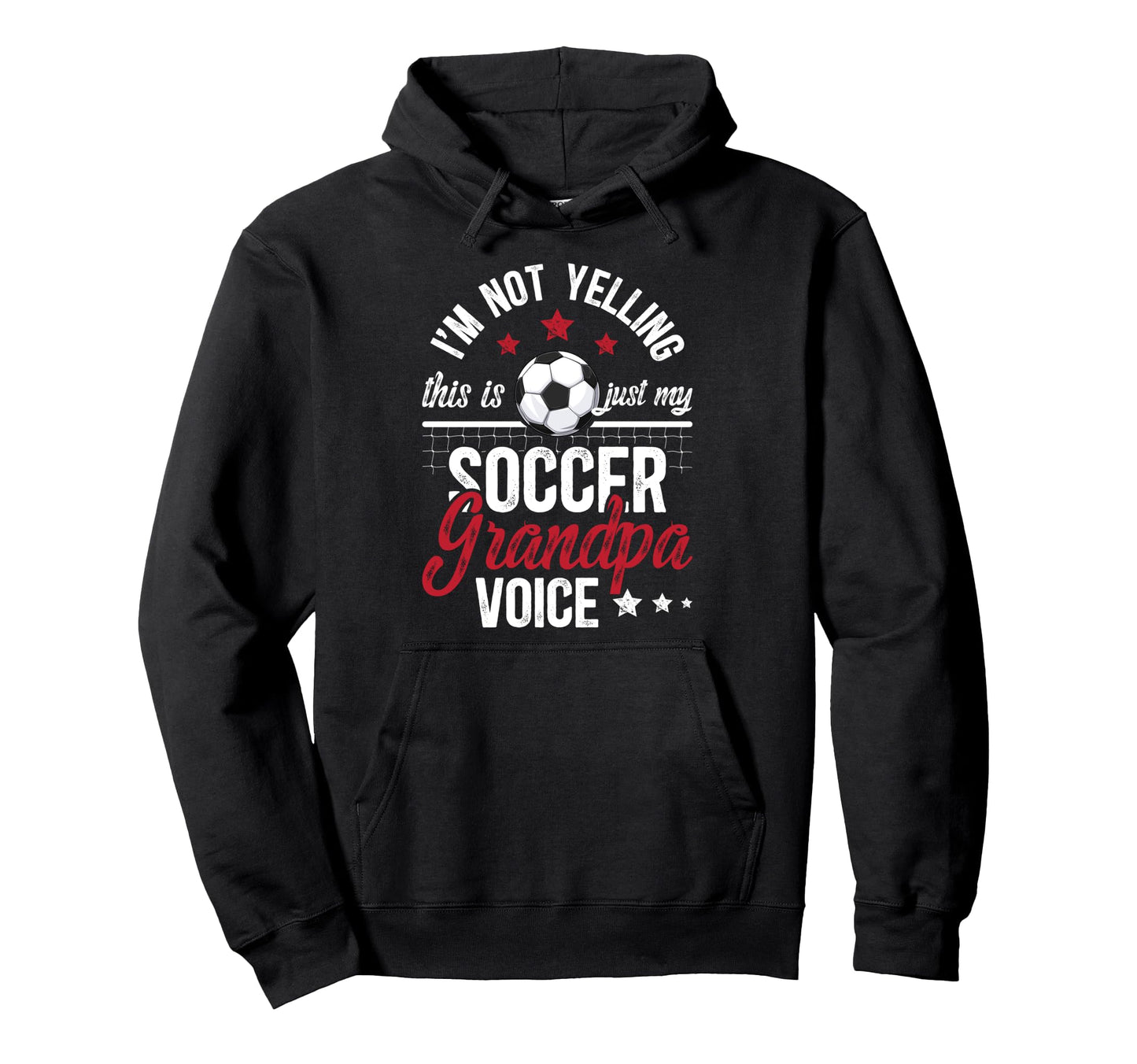 My Soccer Grandpa Voice Soccer Player Hoodie - Novelty Apparel for Adults - T-Shirt, Sweatshirt, Hoodie