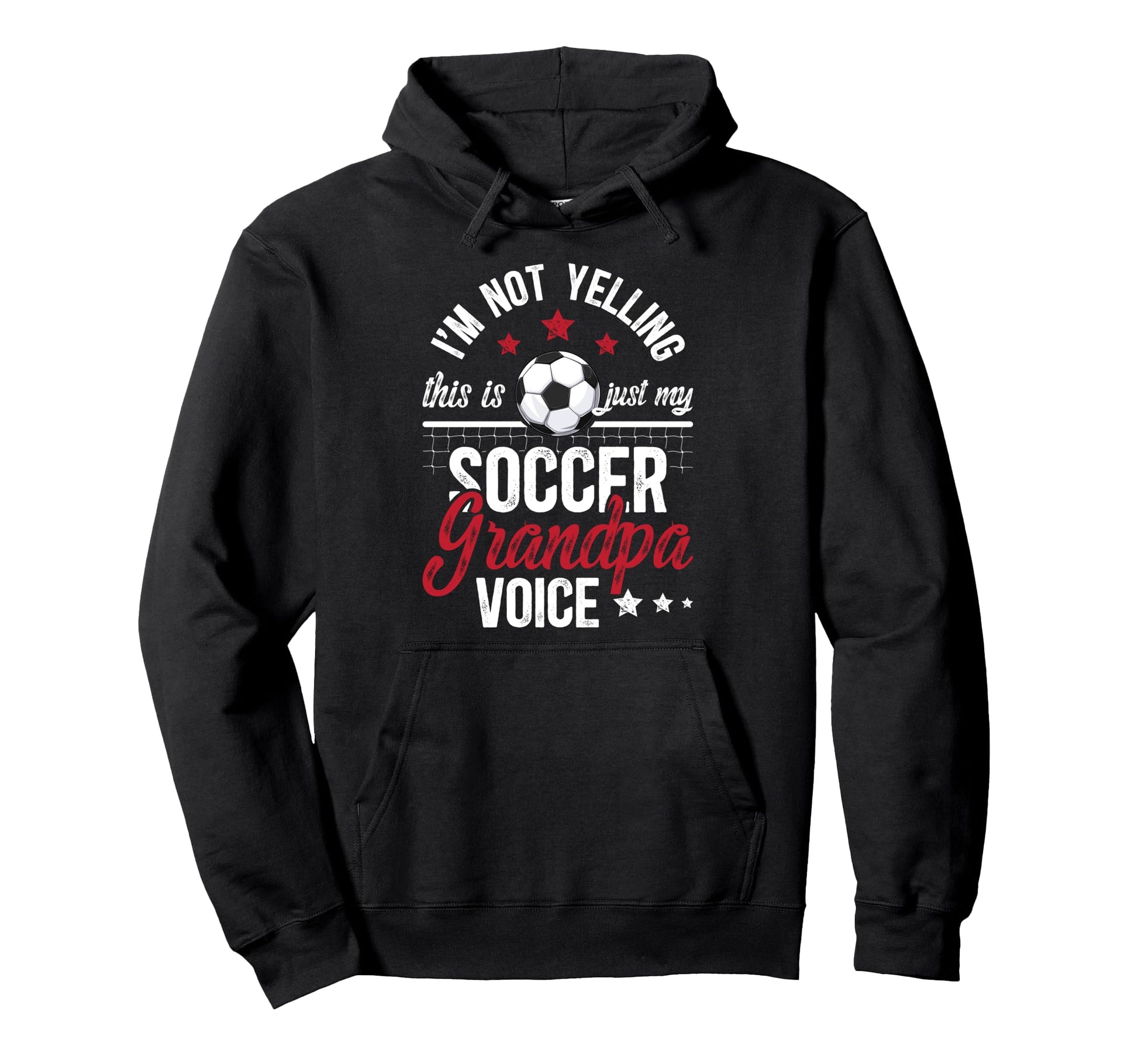 My Soccer Grandpa Voice Soccer Player Hoodie - Novelty Apparel for Adults - T-Shirt, Sweatshirt, Hoodie