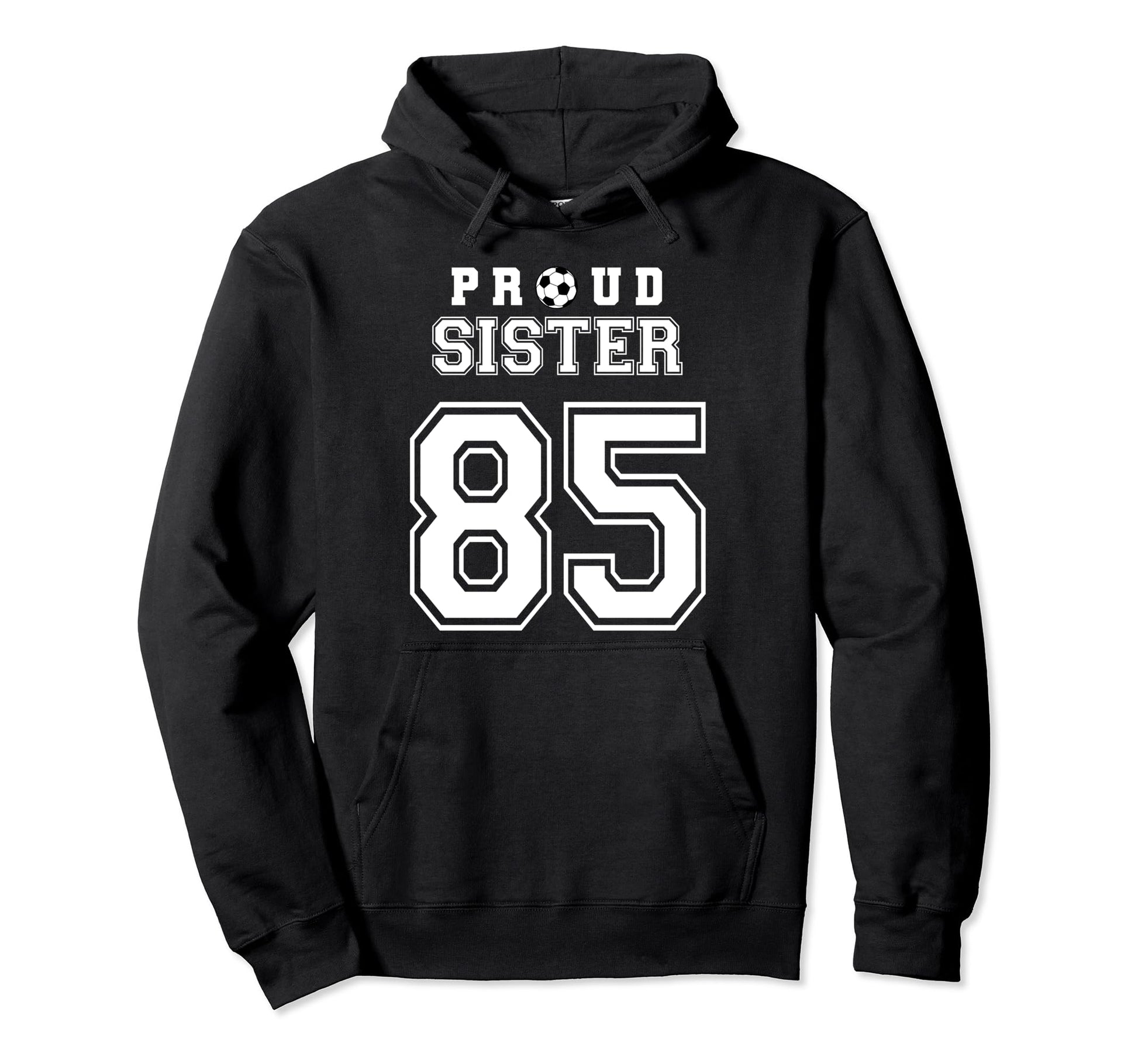 Number 85 Custom Proud Soccer Futbol Hoodie - Graphic Print Men Women - T-Shirt, Sweatshirt, Hoodie