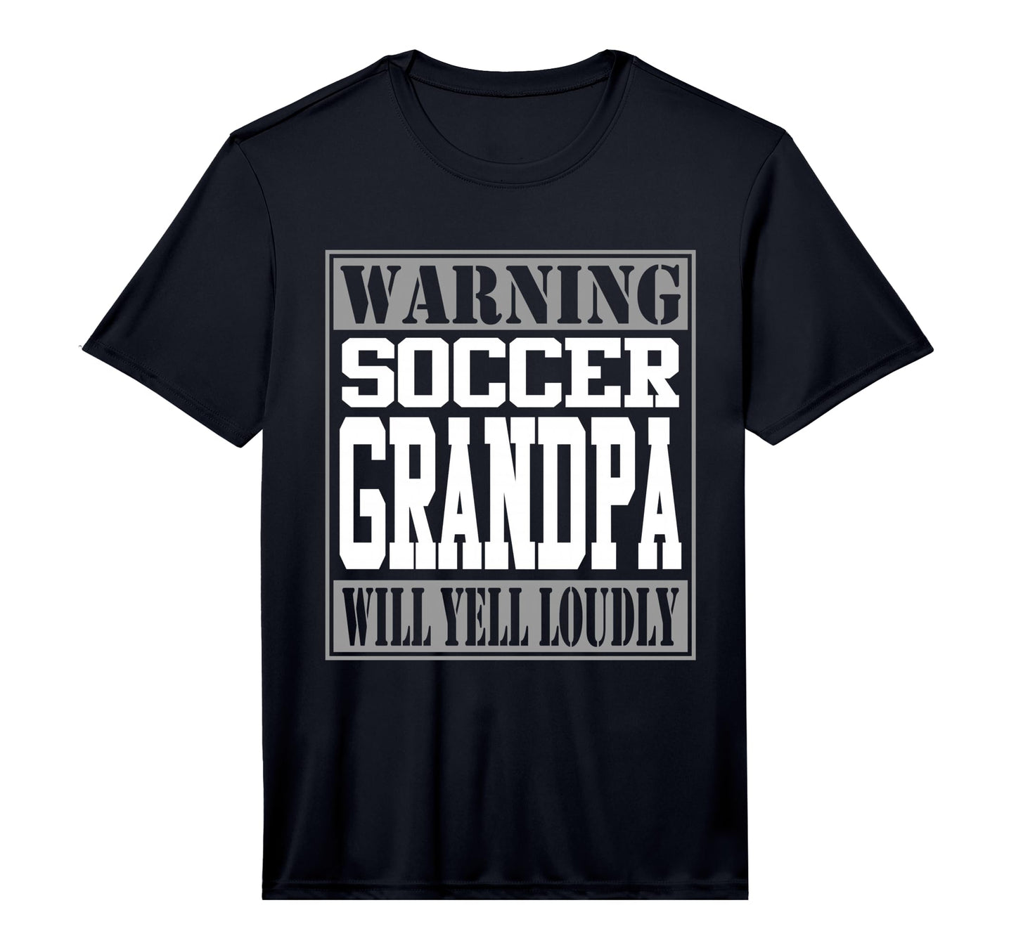 Soccer Grandpa Warning Loud Supporter Funny T-Shirt - Graphic Print Unisex - T-Shirt, Sweatshirt, Hoodie