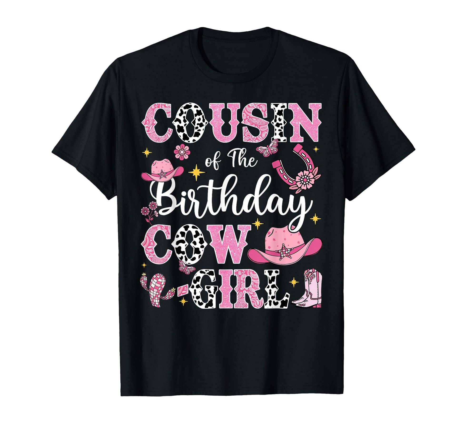 Cousin Birthday Cow Rodeo Cow Birthday T-Shirt - Fun Novelty Design Unisex - T-Shirt, Sweatshirt, Hoodie