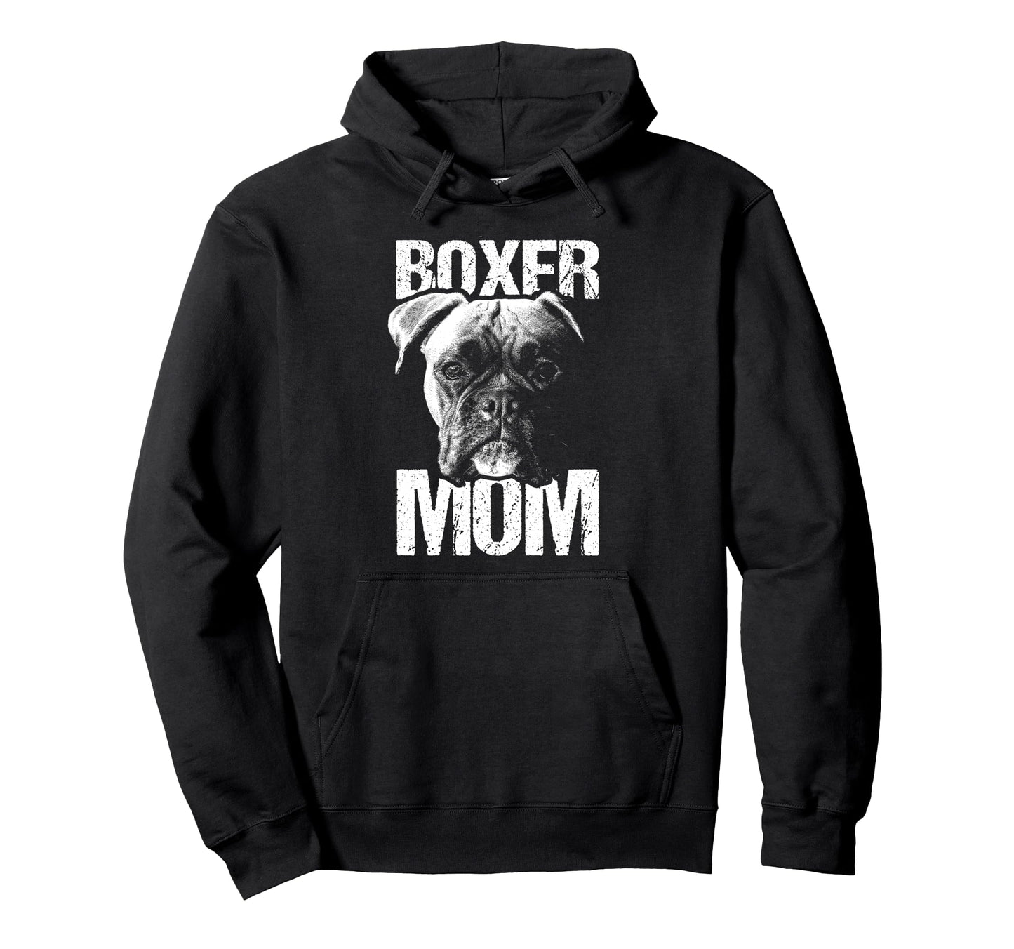 Boxer Mom Navy Girlfriend Dog Boxers Hoodie - Aesthetic Graphic for Adults - T-Shirt, Sweatshirt, Hoodie