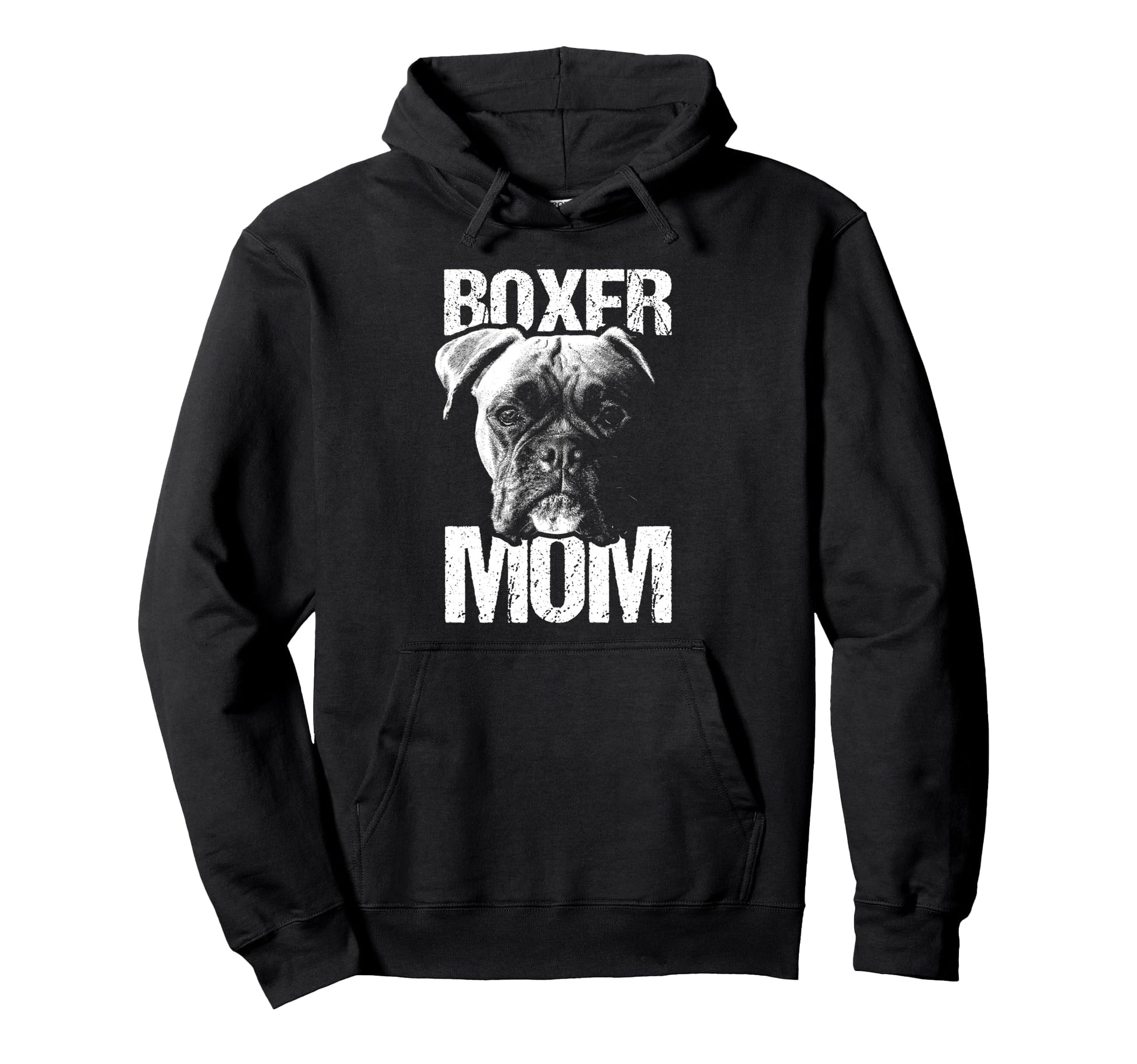 Boxer Mom Navy Girlfriend Dog Boxers Hoodie - Aesthetic Graphic for Adults - T-Shirt, Sweatshirt, Hoodie