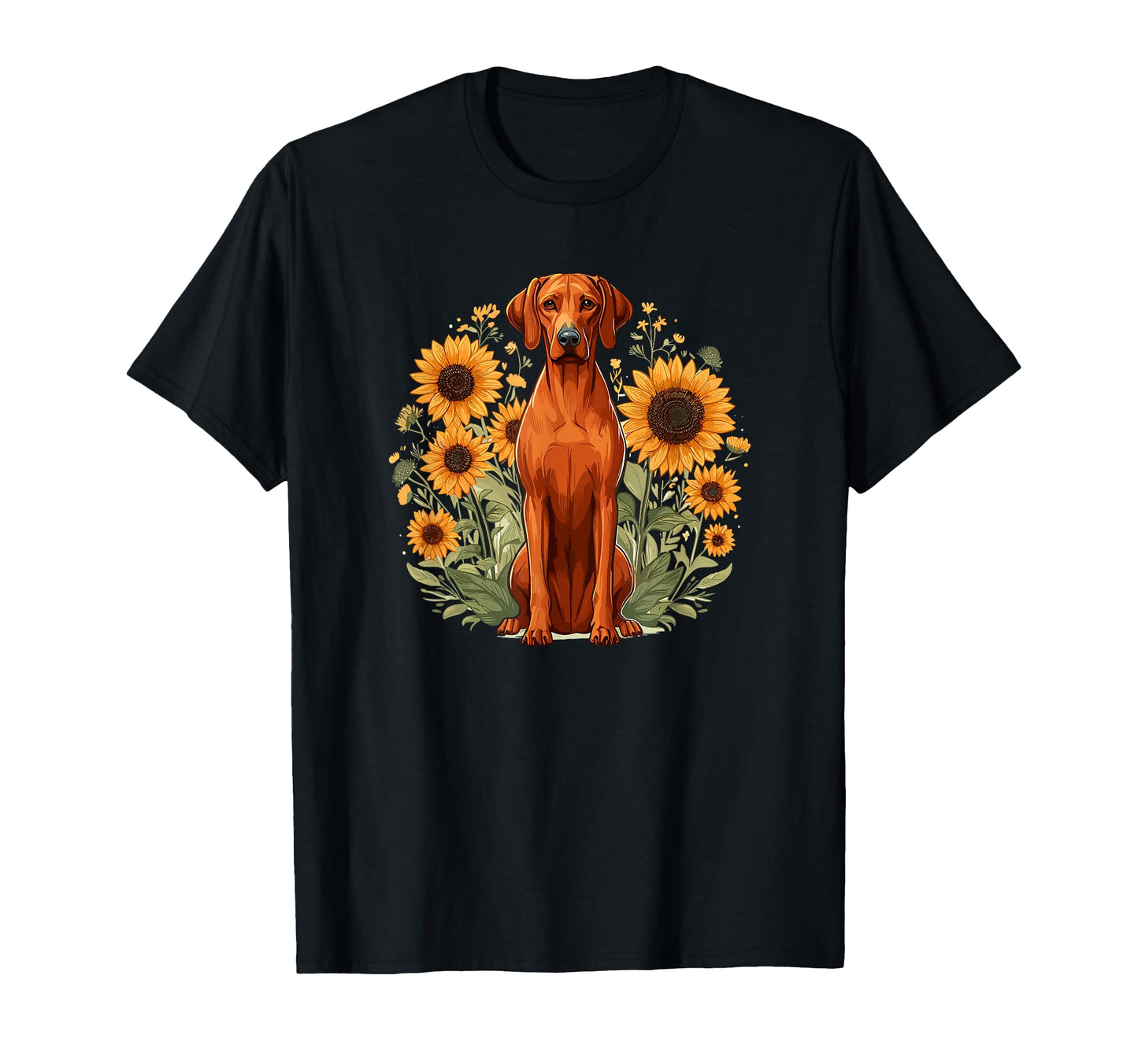 Sunflowers Flowers Rhodesian T-Shirt - Streetwear Style Men Women - T-Shirt, Sweatshirt, Hoodie