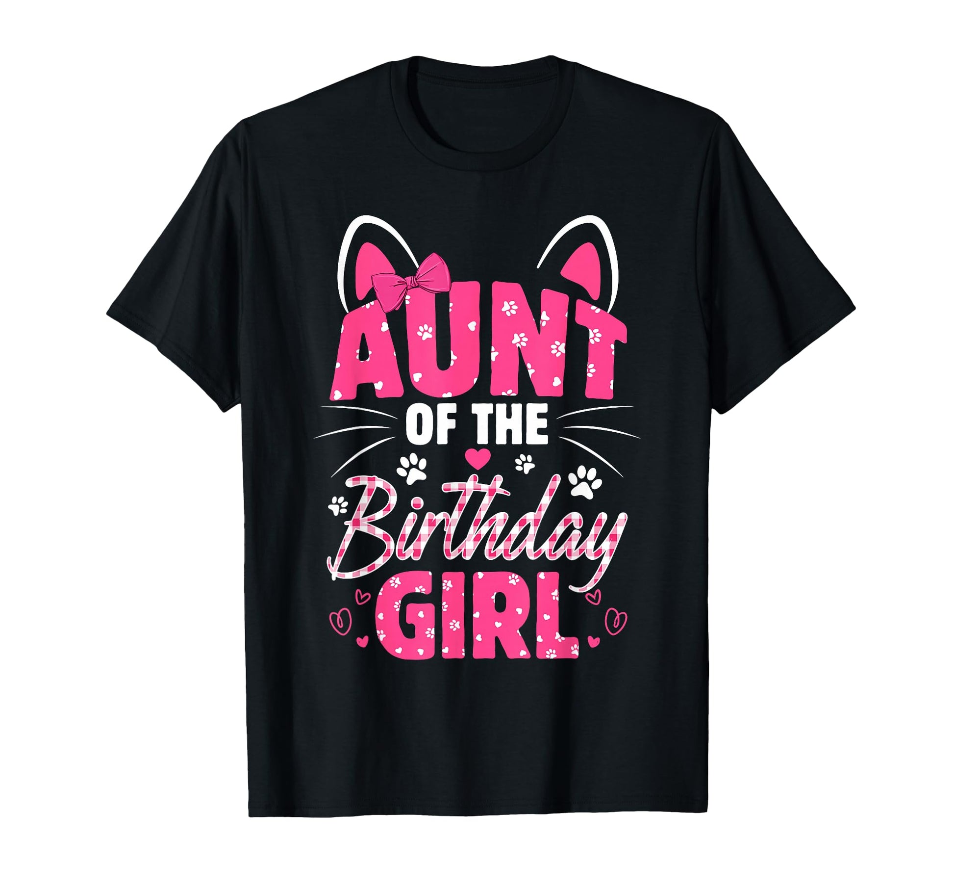 Aunt Birthday Cat Kitty Family Matching T-Shirt - Fun Novelty Design Unisex - T-Shirt, Sweatshirt, Hoodie