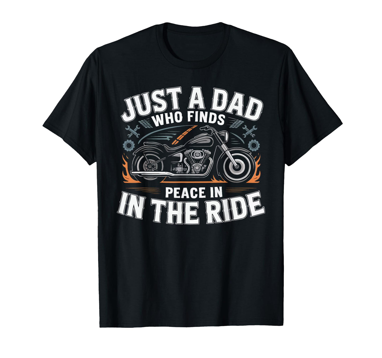 Motorcycle Dad Motorcyle Rider Daddy T-Shirt - Custom Art Print for Adults - T-Shirt, Sweatshirt, Hoodie