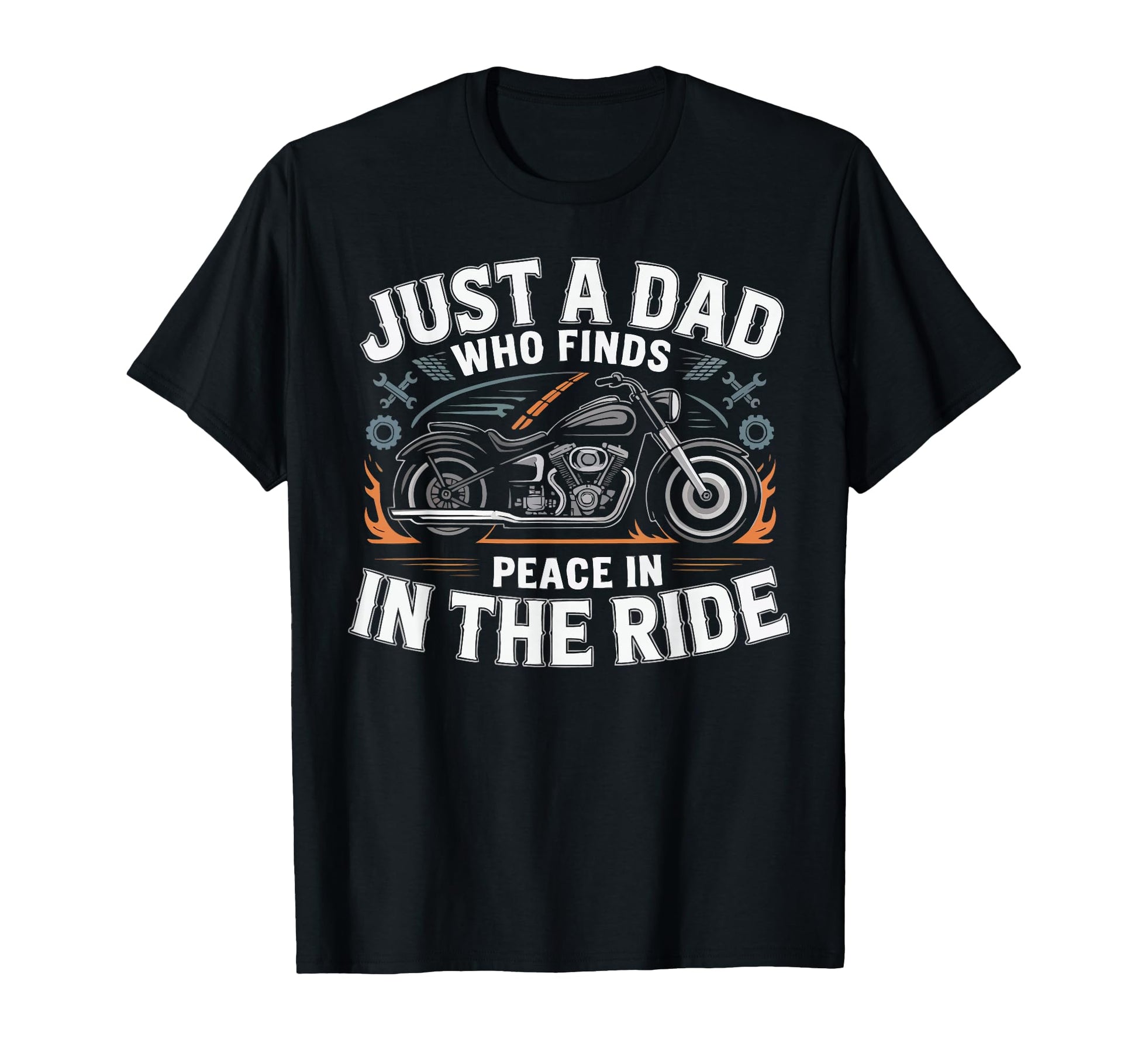 Motorcycle Dad Motorcyle Rider Daddy T-Shirt - Custom Art Print for Adults - T-Shirt, Sweatshirt, Hoodie