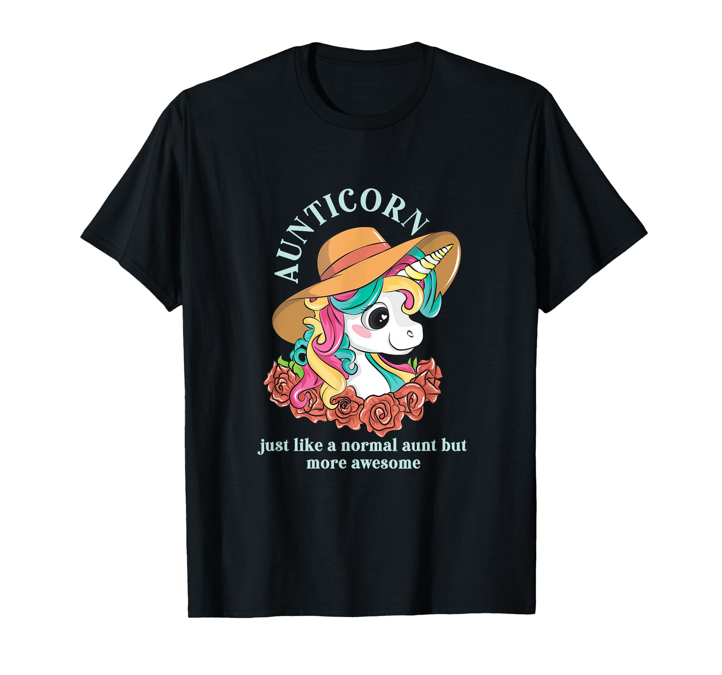 Aunticorn Aunt Unicorn Auntie Niece T-Shirt - Graphic Print for Adults - T-Shirt, Sweatshirt, Hoodie
