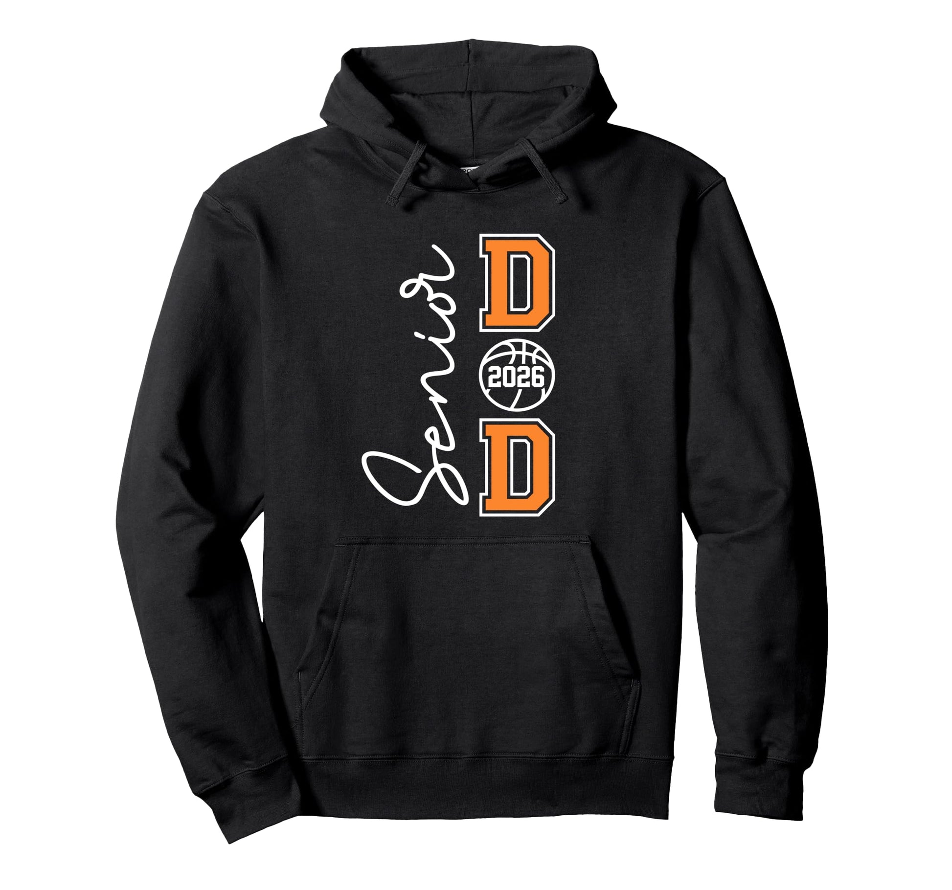Proud Dad 2026 Senior Graduate Basketball Hoodie - Graphic Print Unisex - T-Shirt, Sweatshirt, Hoodie