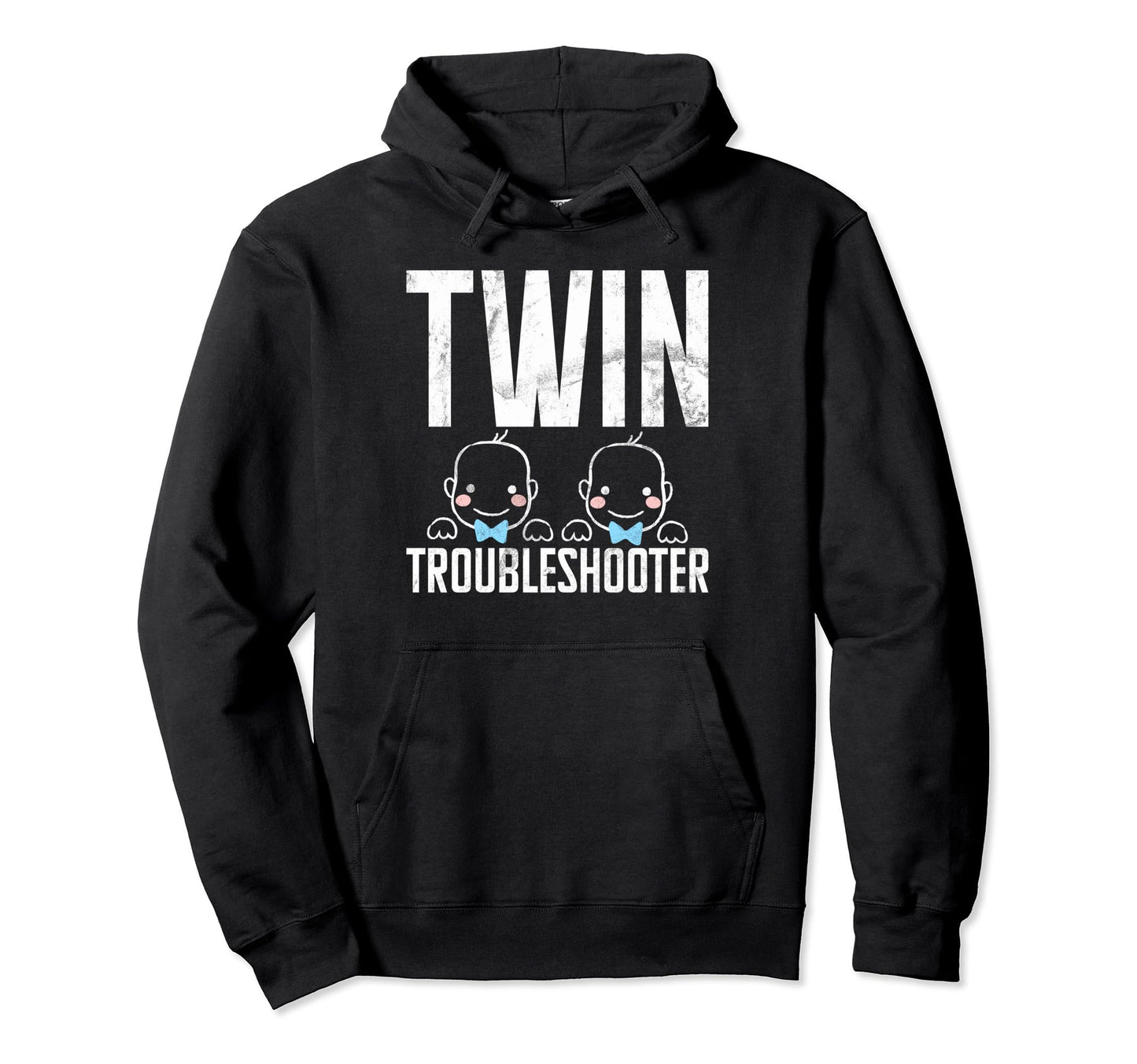 Twin Troubleshooter Twin Dad Hoodie - Minimalist Print Unisex - T-Shirt, Sweatshirt, Hoodie