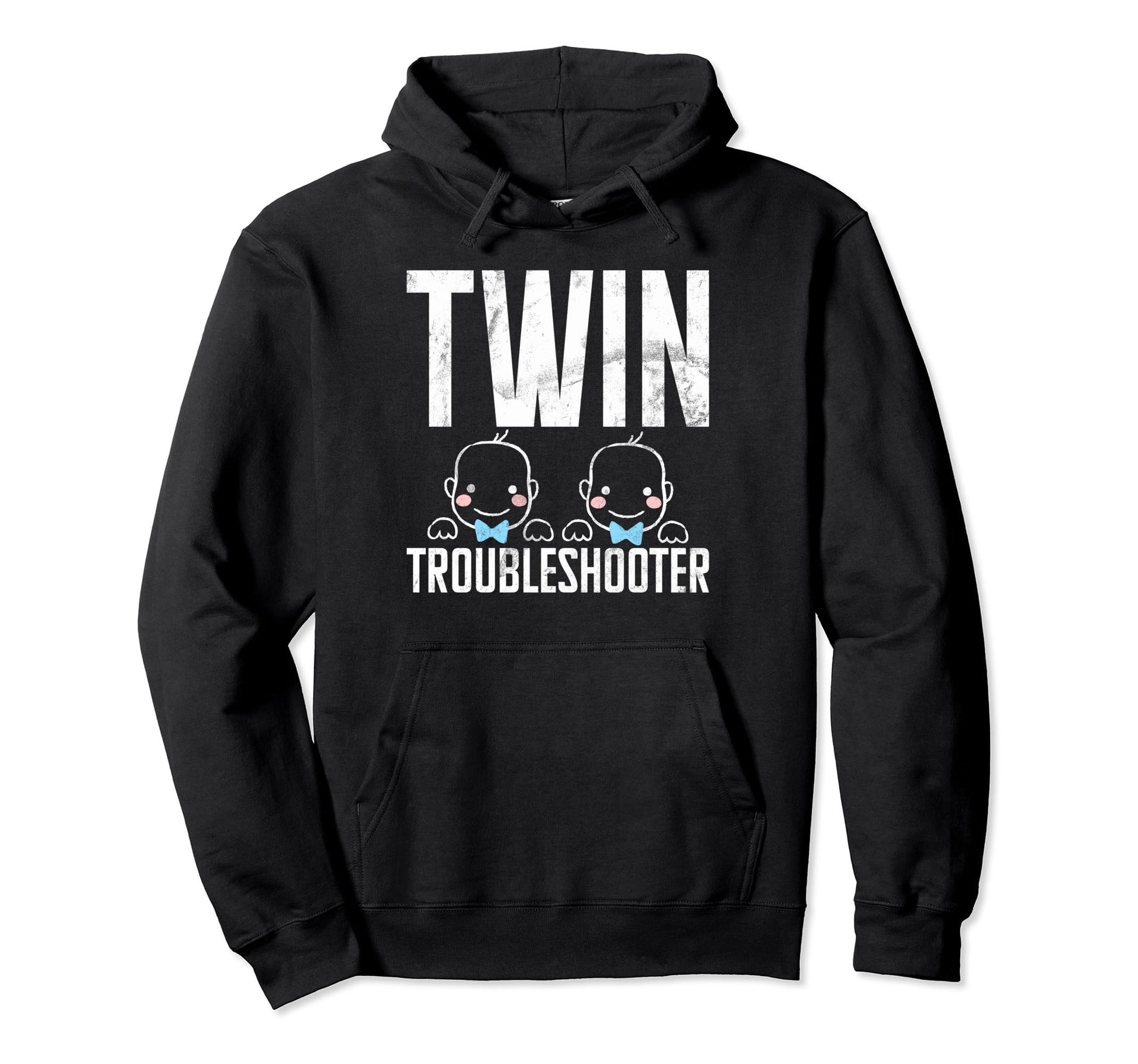Twin Troubleshooter Twin Dad Hoodie - Minimalist Print Unisex - T-Shirt, Sweatshirt, Hoodie