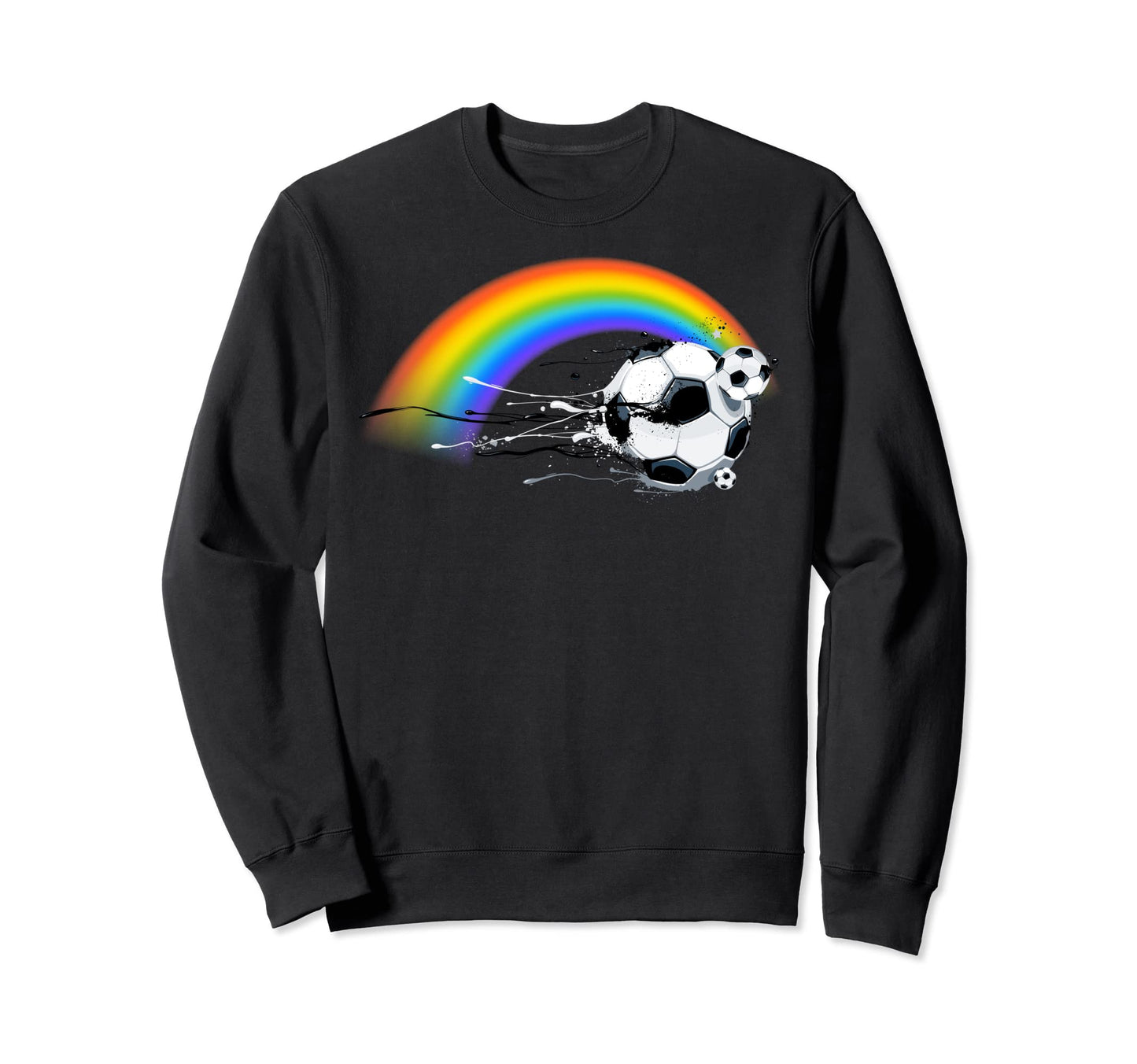Soccer Rainbow Sweatshirt - Custom Art Print Unisex - T-Shirt, Sweatshirt, Hoodie