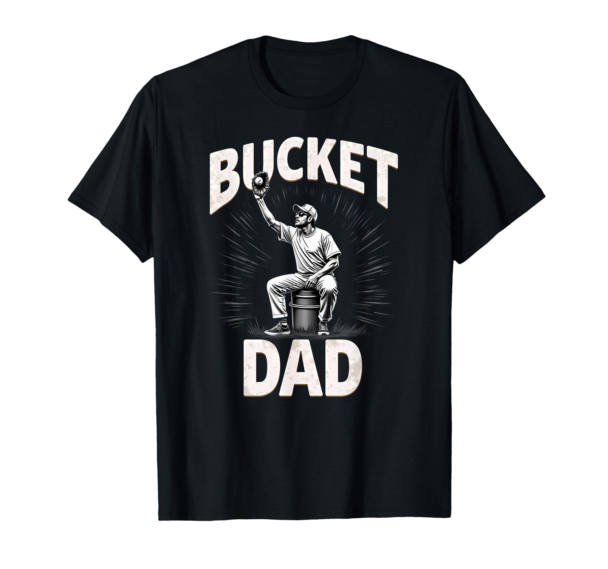 Softball Daddy Fathers Day From Sweatshirt - Fun Novelty Design Men Women - T-Shirt, Sweatshirt, Hoodie